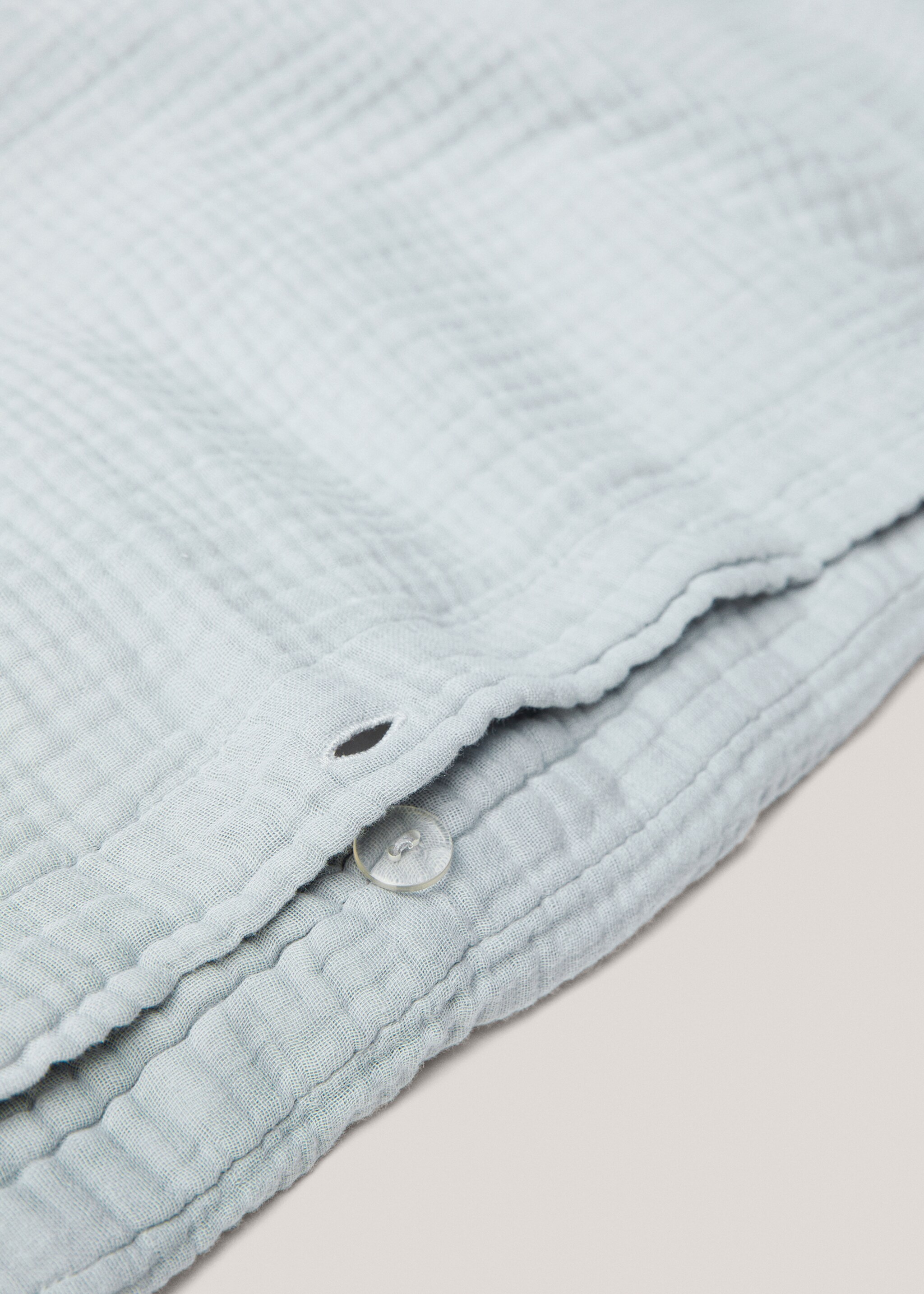 Påslakan i bomullsmuslin för 135 cm säng - Detaljer om artikeln 1, Aqua Grön. Ref: 77060572-00.