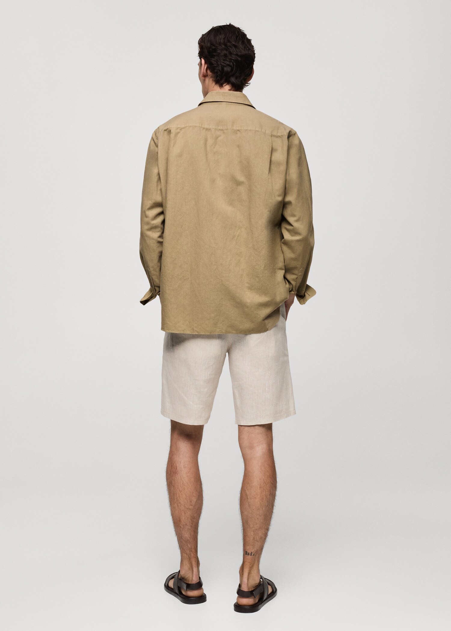 Classic-fit linen-blend shirt - Reverse of the article