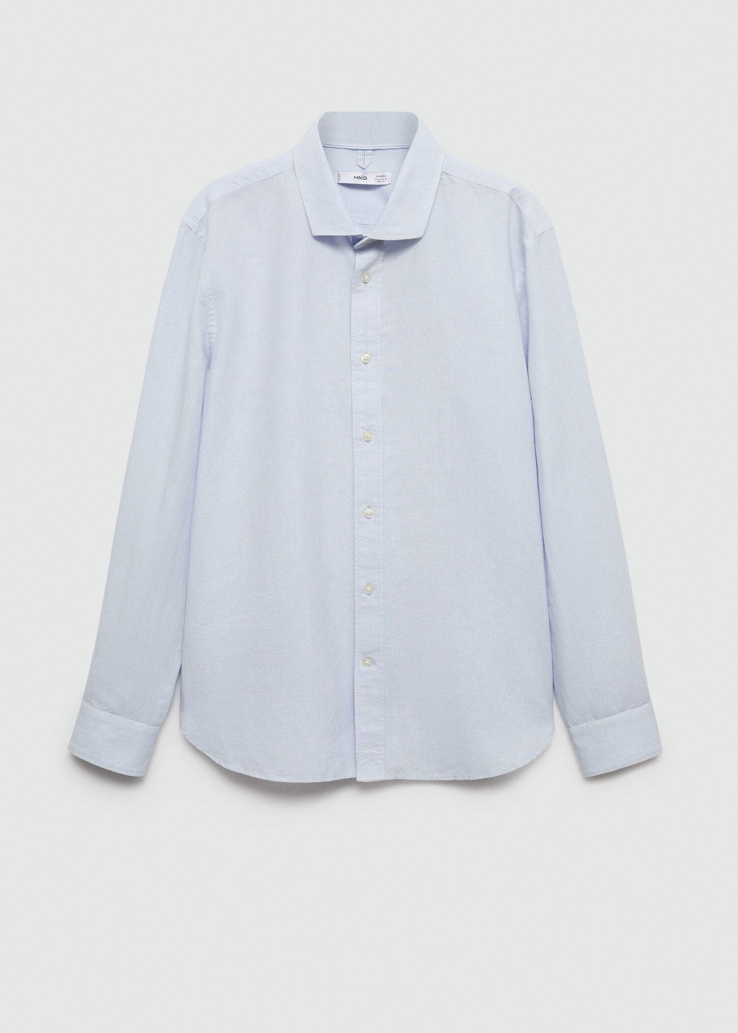 Classic-fit linen-blend shirt - Article without model