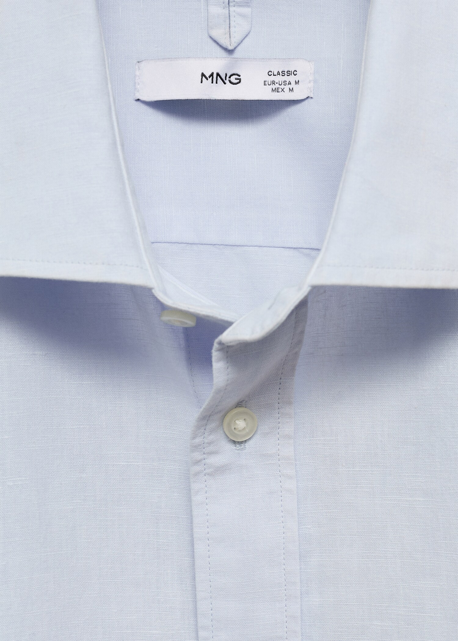 Classic-fit linen-blend shirt - Details of the article 8
