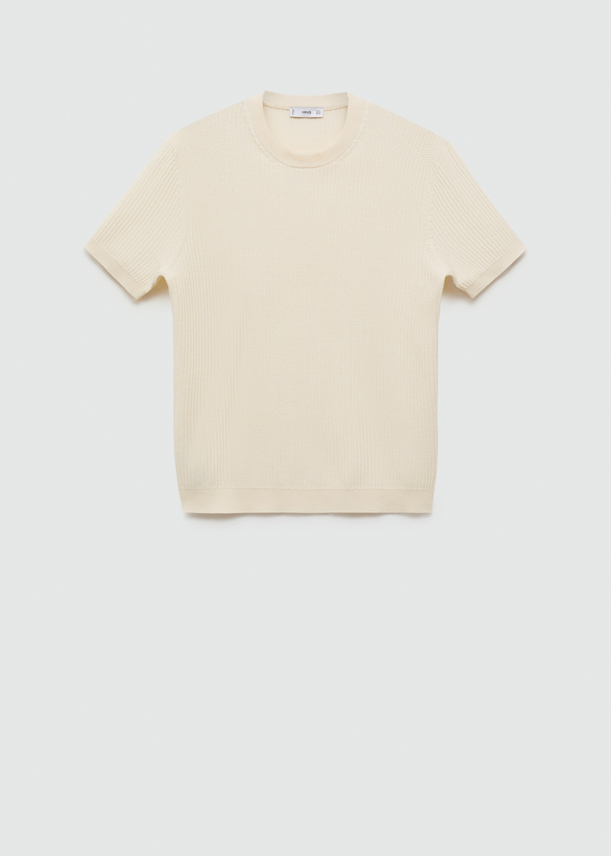 Camiseta punto canalé - Artículo sin modelo