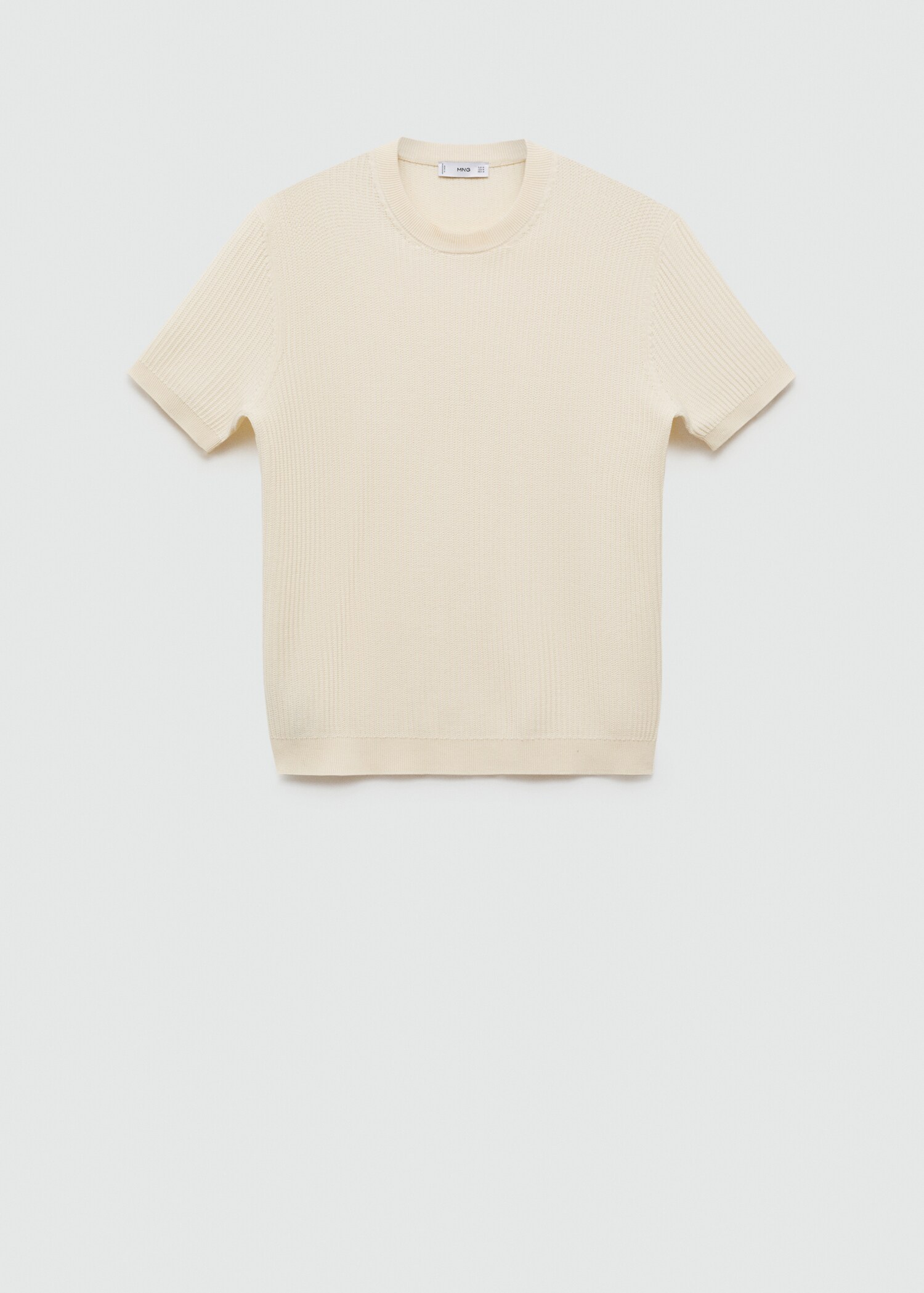 T-shirt maille côtelée - Article sans modèle