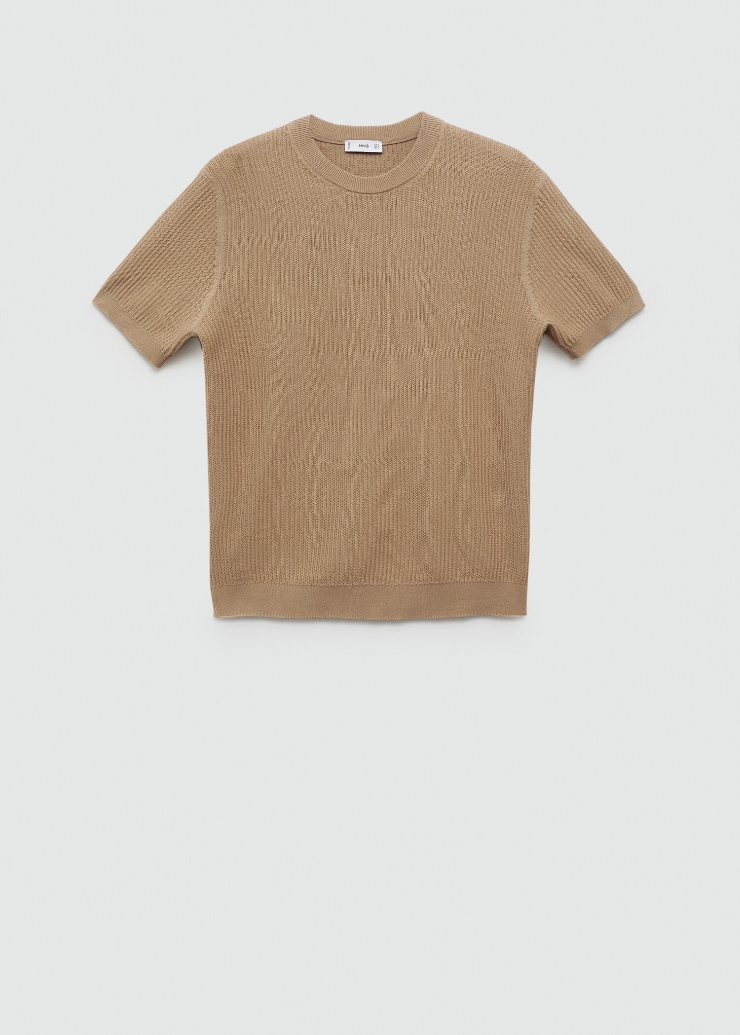 T-shirt maille côtelée - Article sans modèle