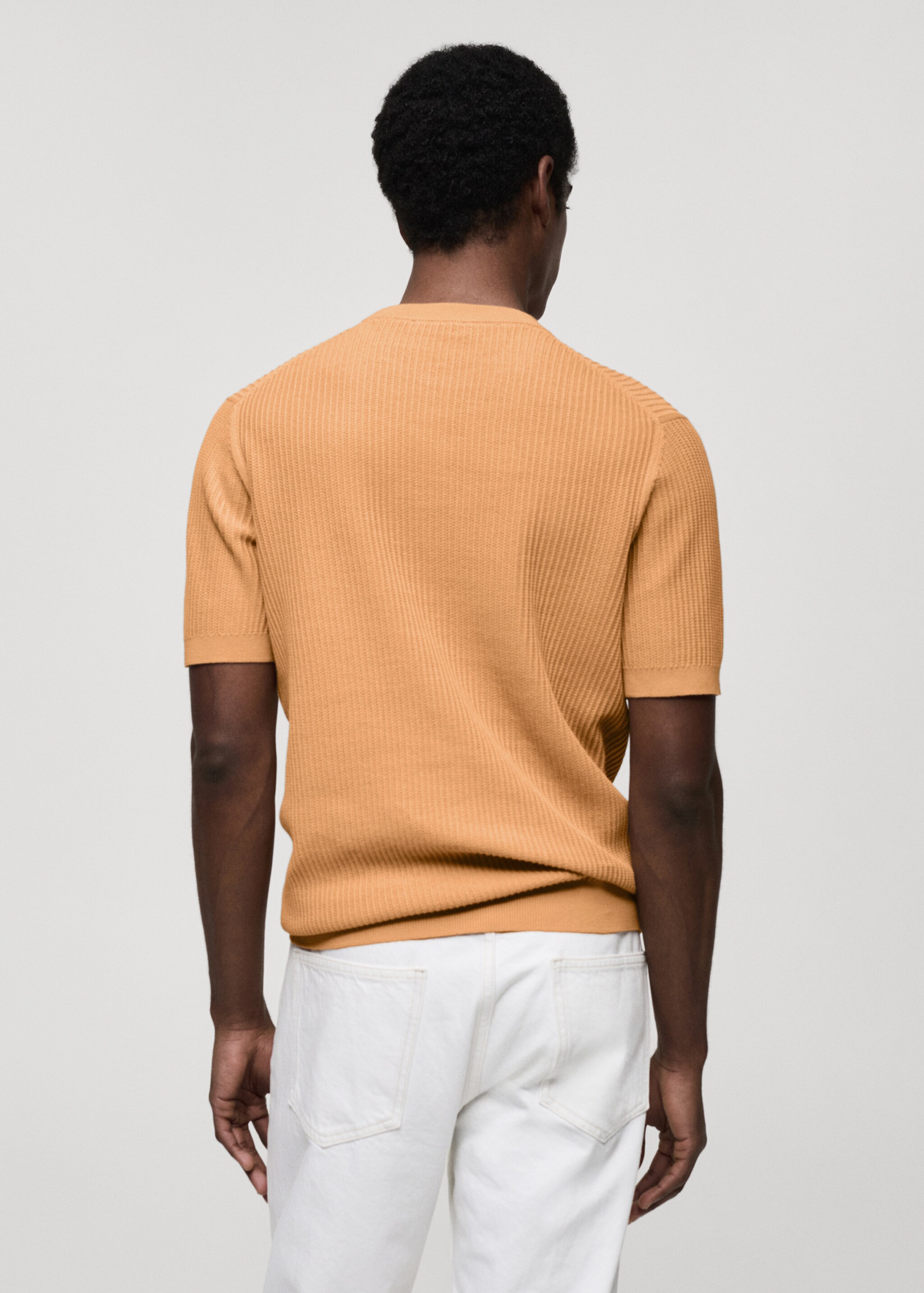 Camiseta punto canalé - Reverso del artículo