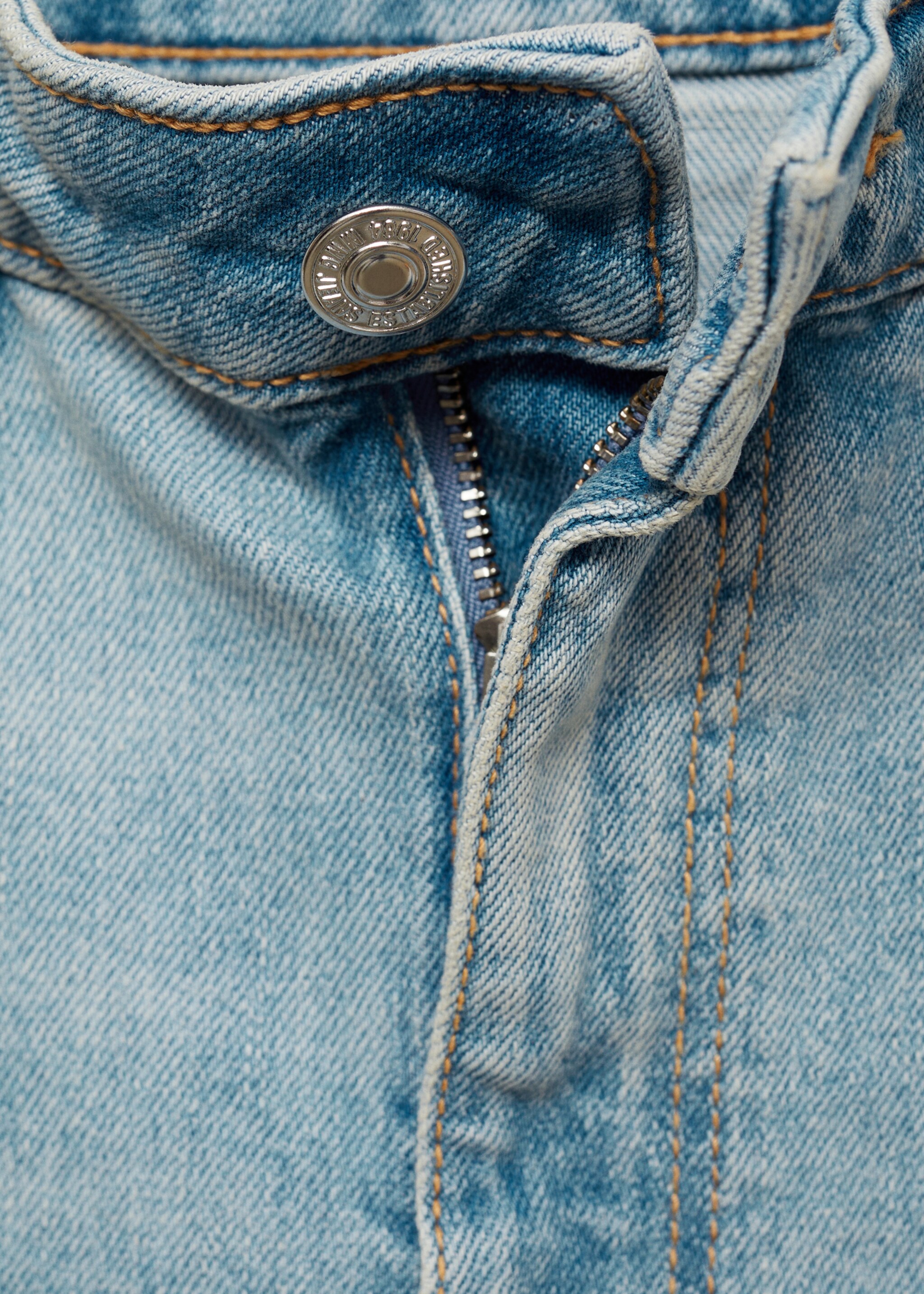 Culotte-Jeans mit mittlerer Bundhöhe - Detail des Artikels 8