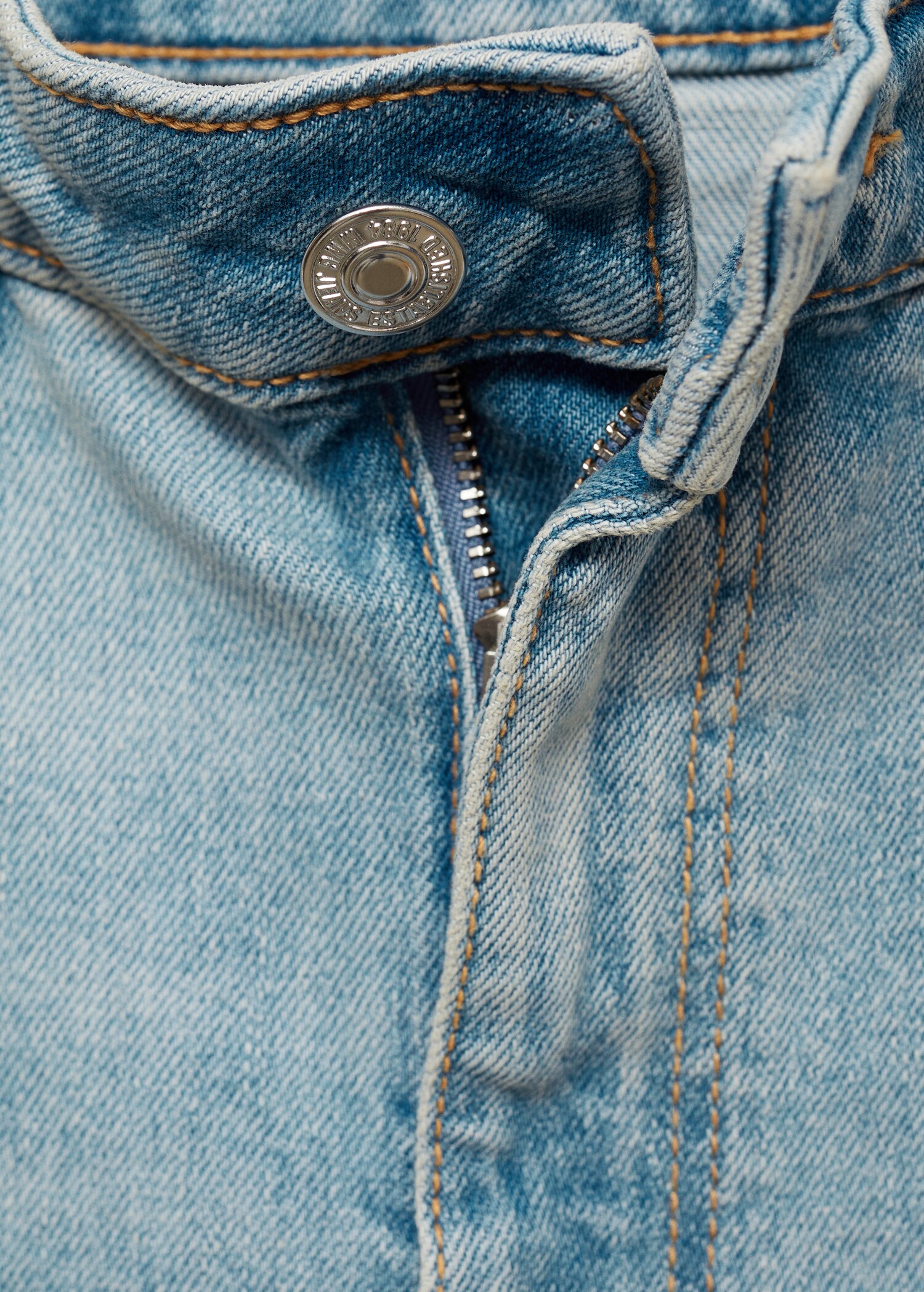 Mid waist culotte jeans - Details of the article 8