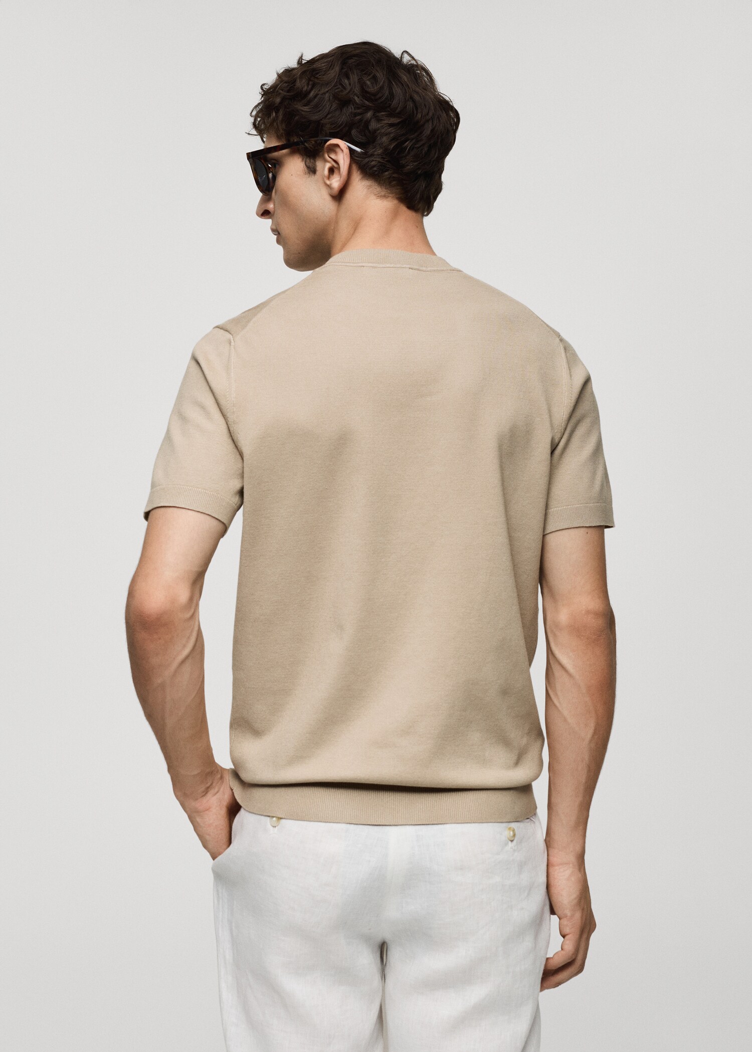 T-shirt en maille fine - Verso de l’article