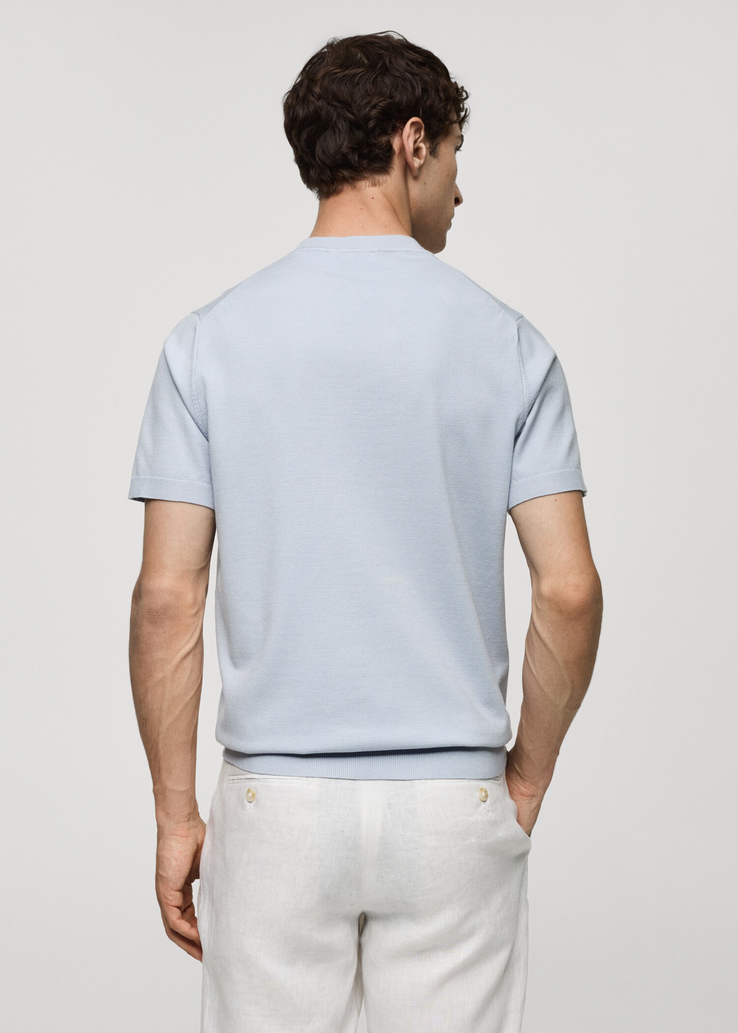 T-shirt en maille fine - Verso de l’article