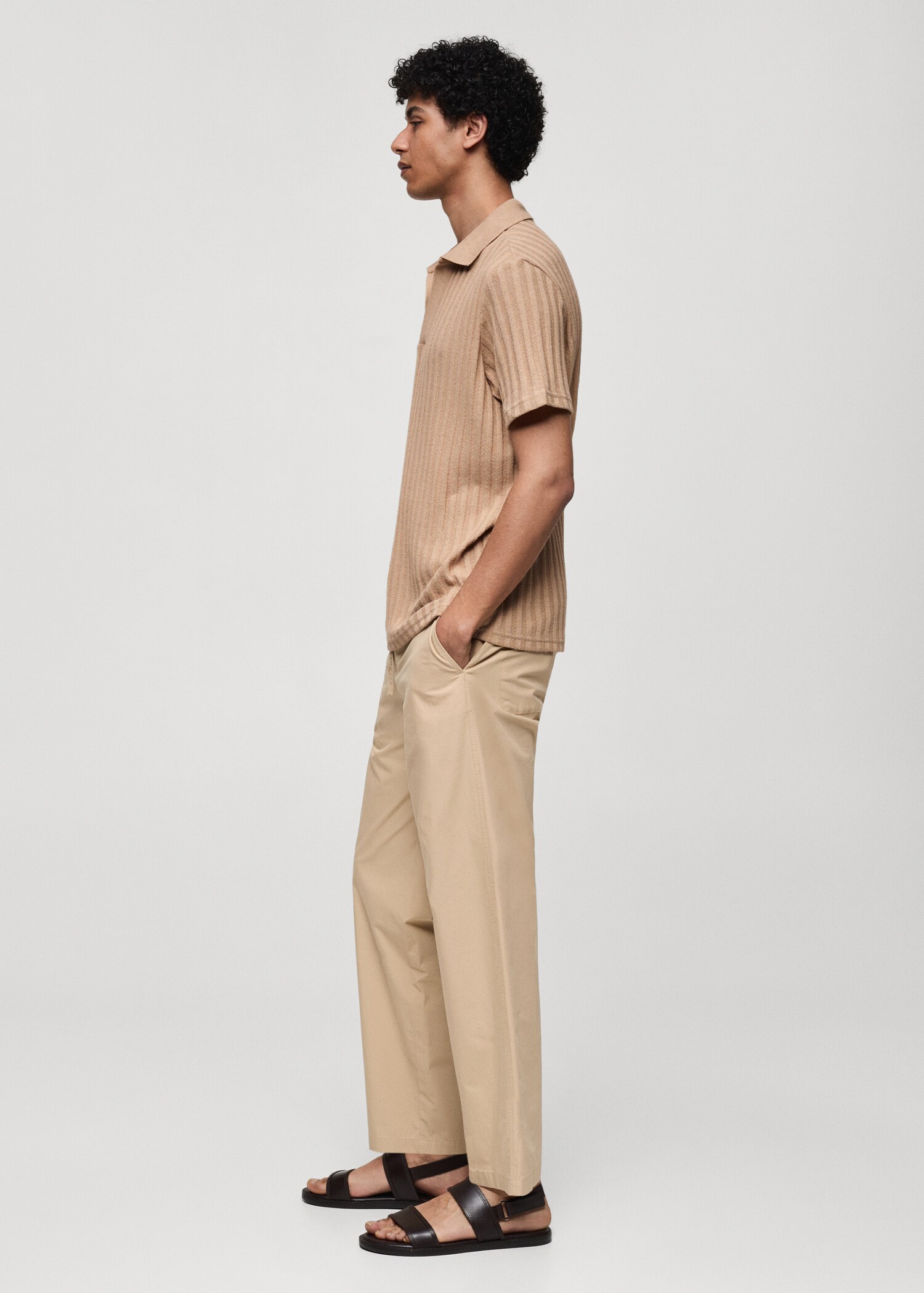 Polo regular-fit coton maille côtelée - Détail de l'article 2