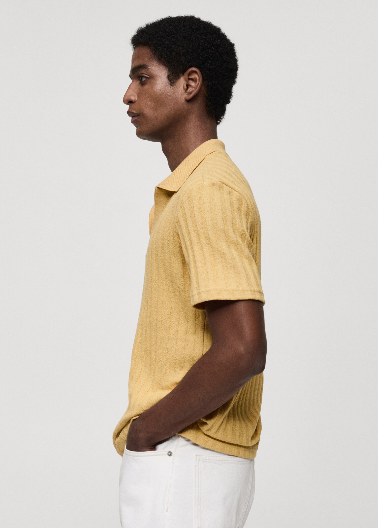 Polo regular fit algodón canalé - Detalle del artículo 2