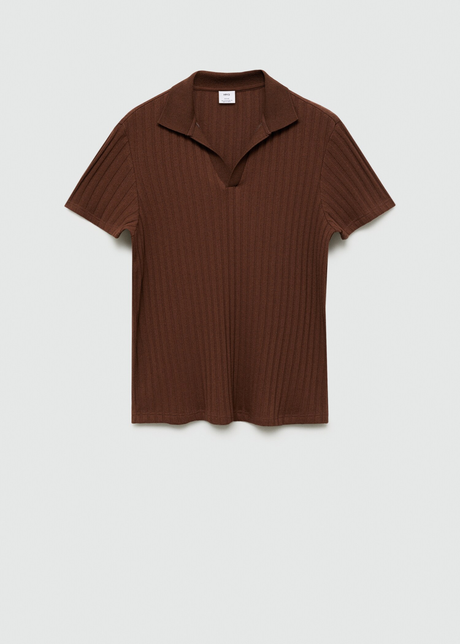 Polo regular fit algodón canalé - Artículo sin modelo