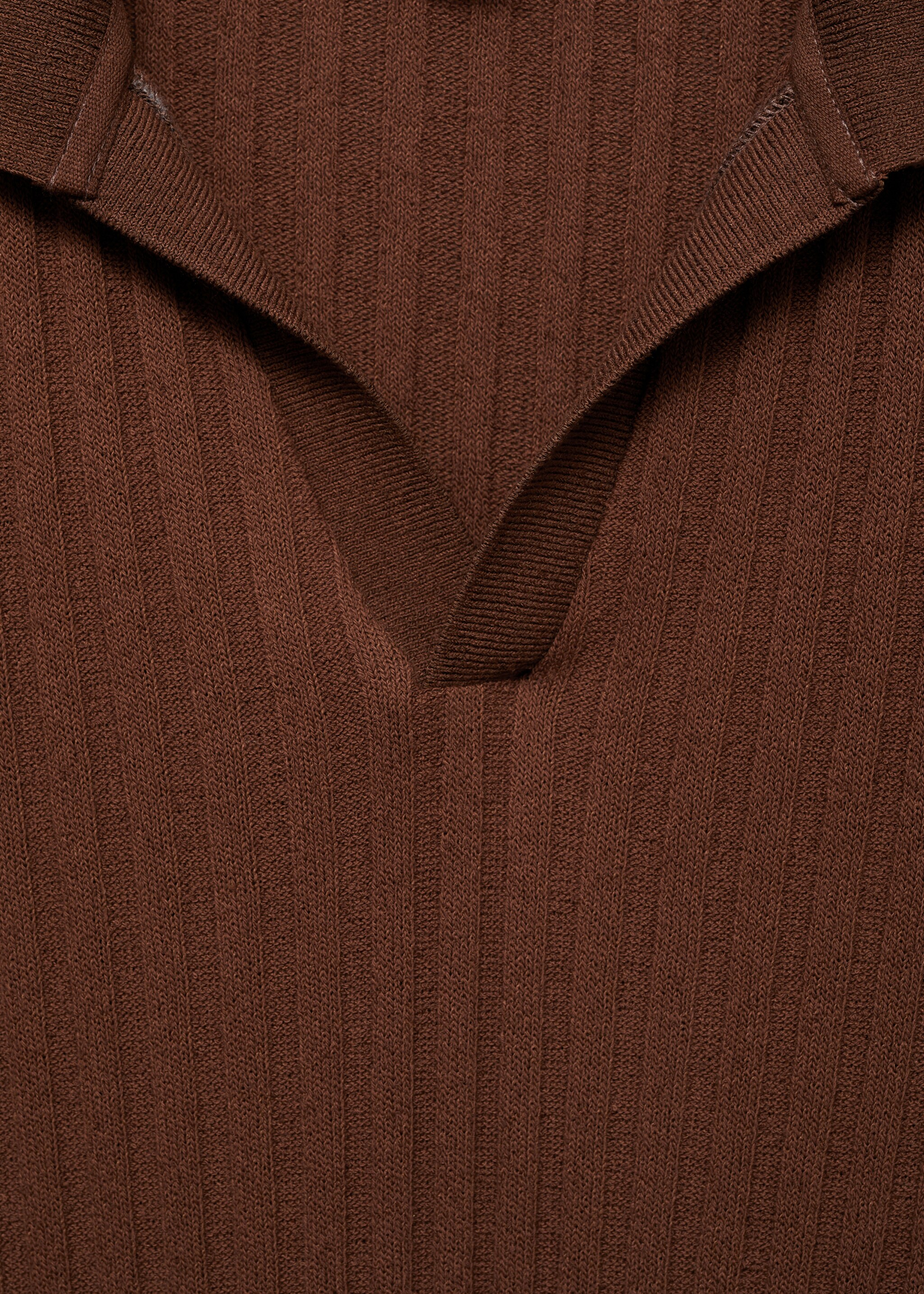 Polo regular-fit coton maille côtelée - Détail de l'article 8