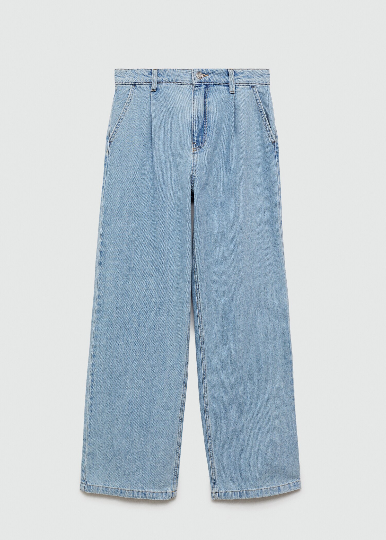Wideleg pleated jeans - Article without model
