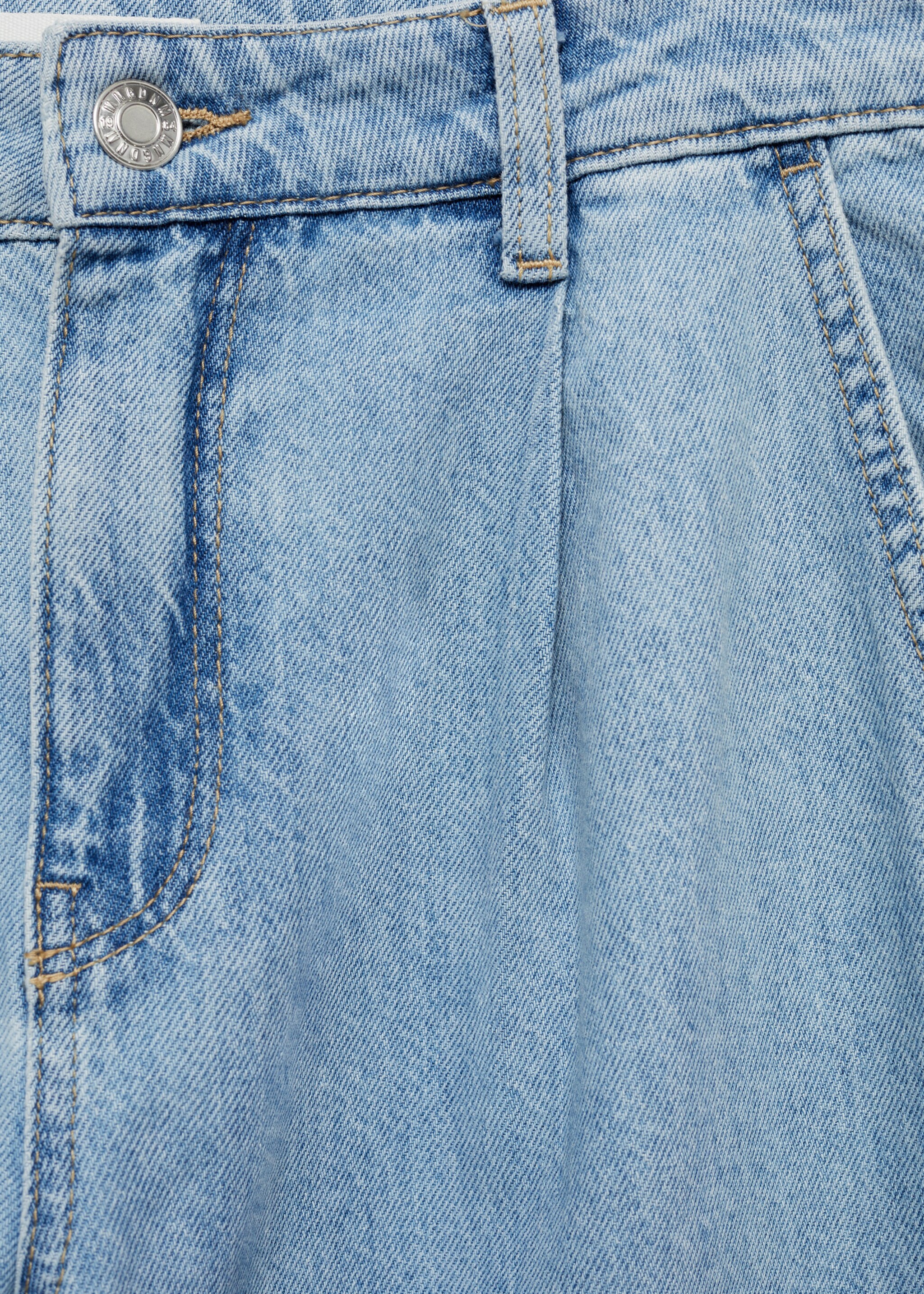 Wideleg pleated jeans - Details of the article 8