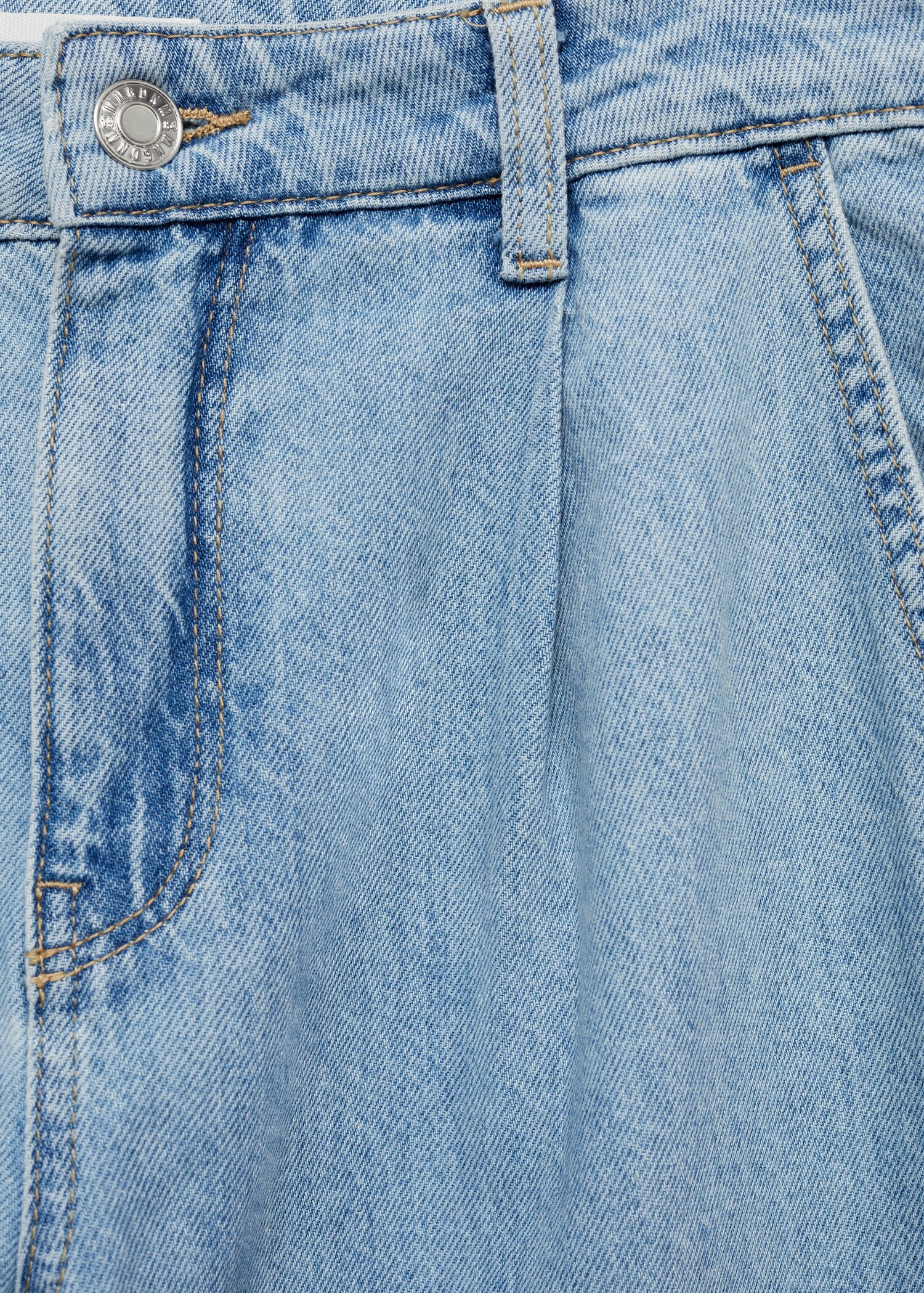 Wideleg pleated jeans - Details of the article 8