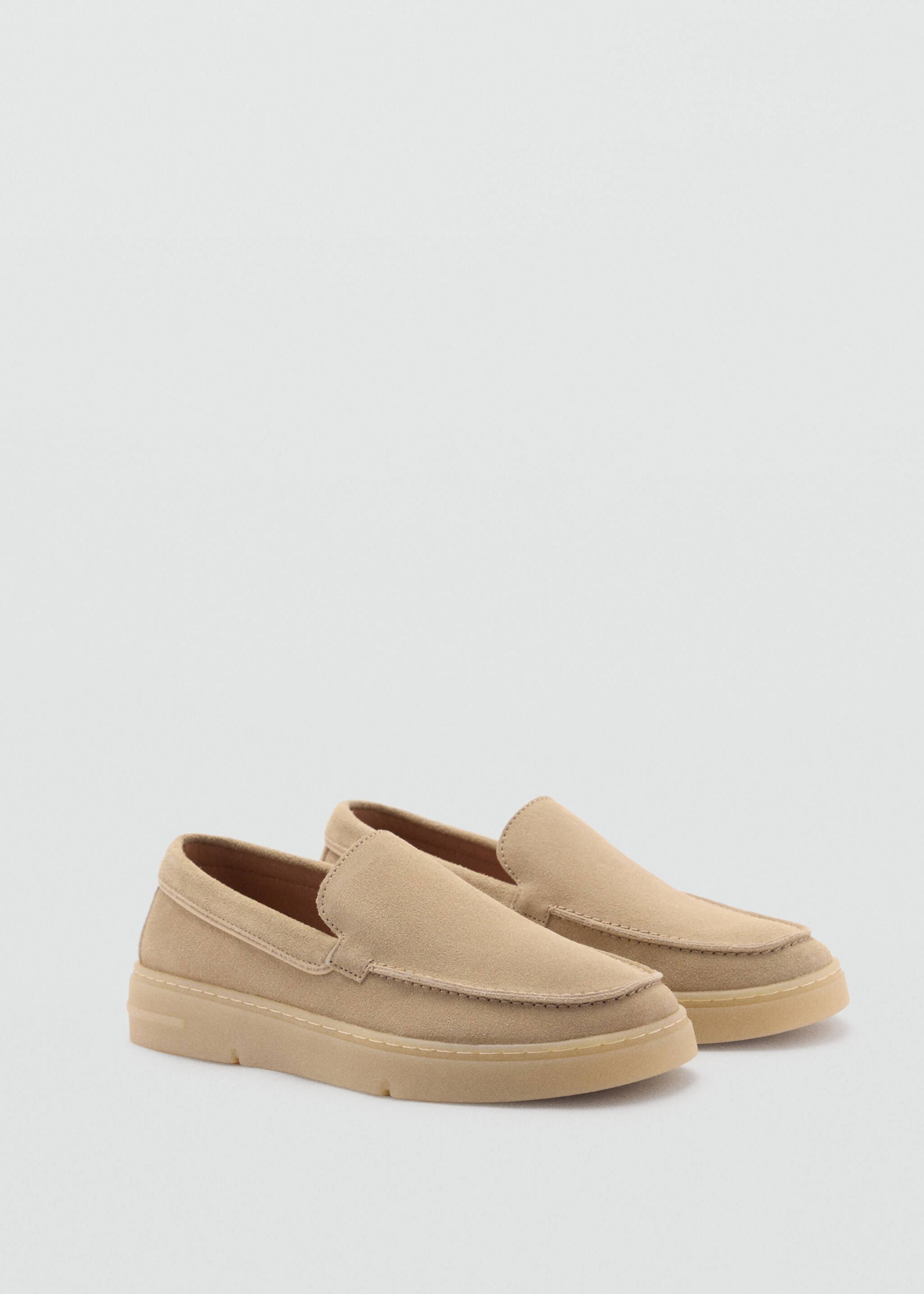 Schuh aus Rauleder - Mittlere Ansicht