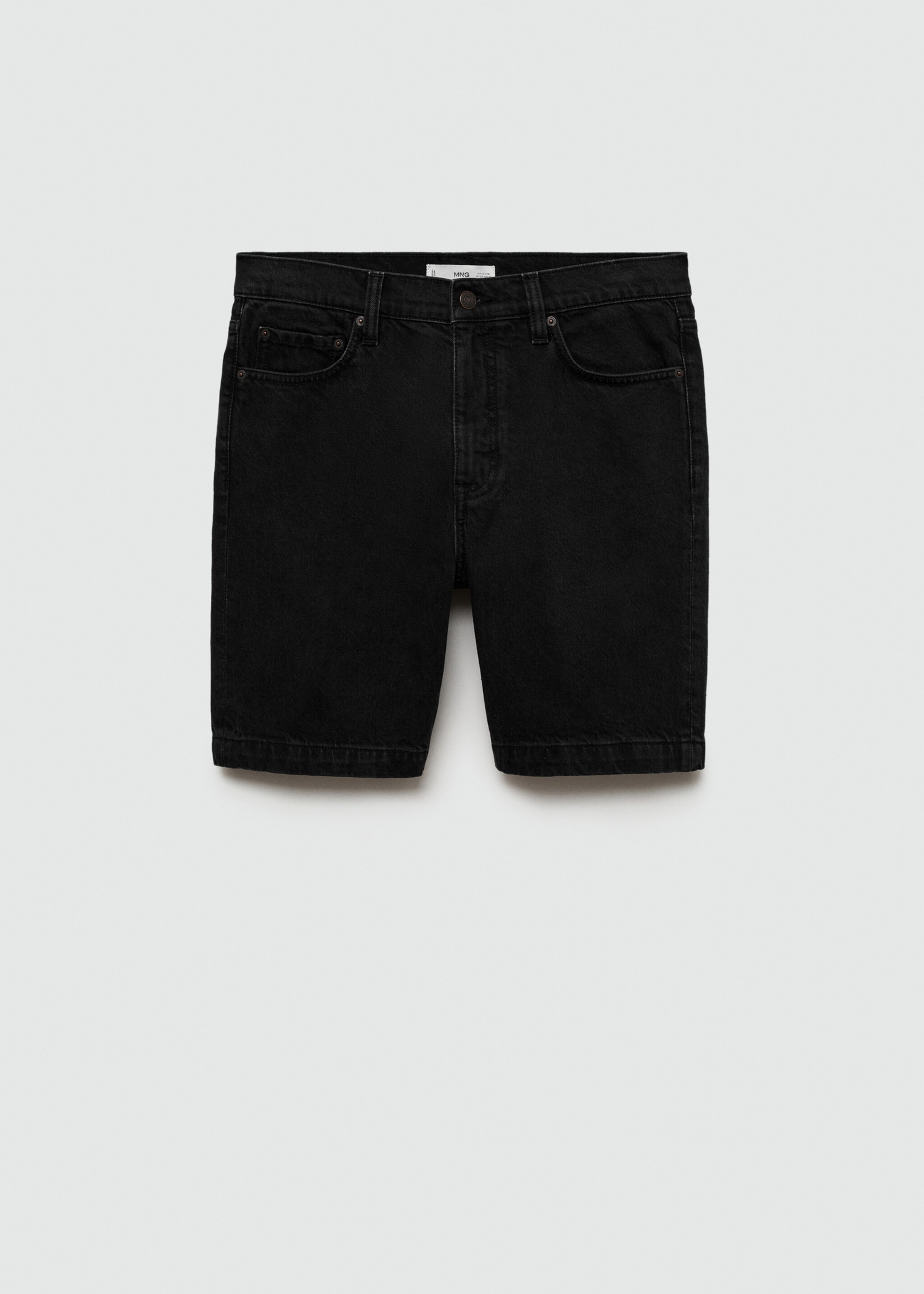 Regular-fit denim bermuda shorts - Article without model