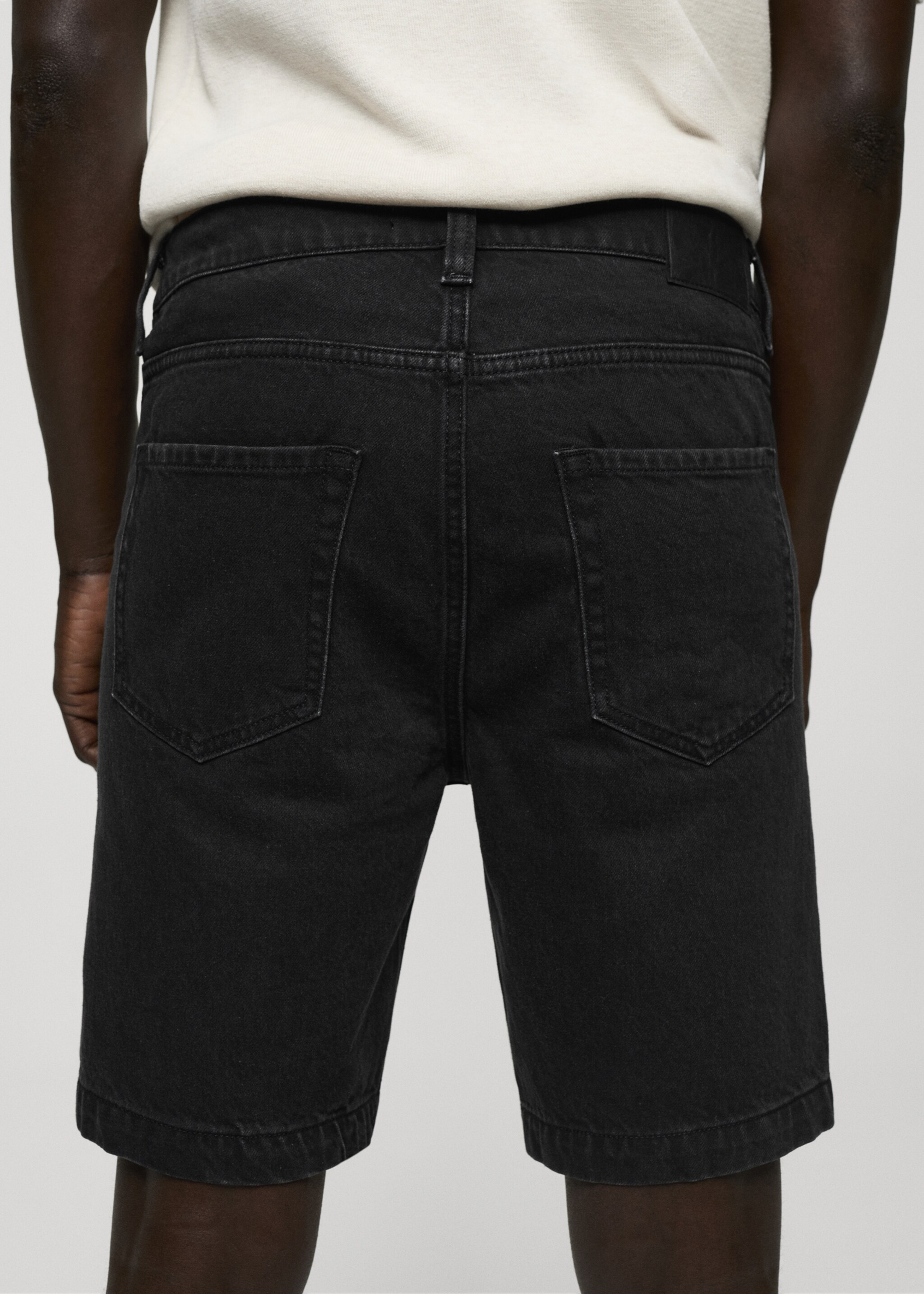 Regular-fit denim bermuda shorts - Details of the article 6