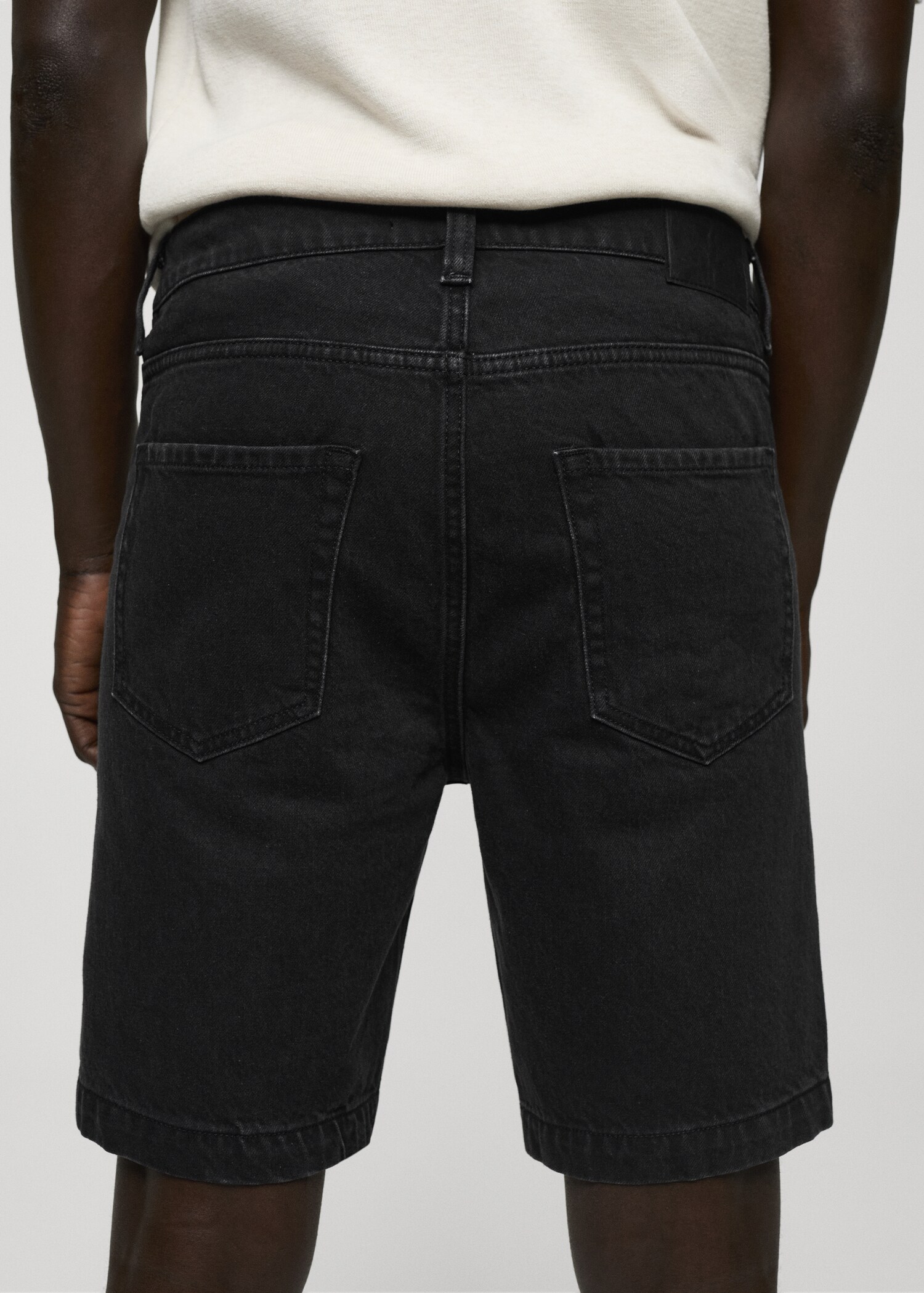 Regular-fit denim bermuda shorts - Details of the article 6