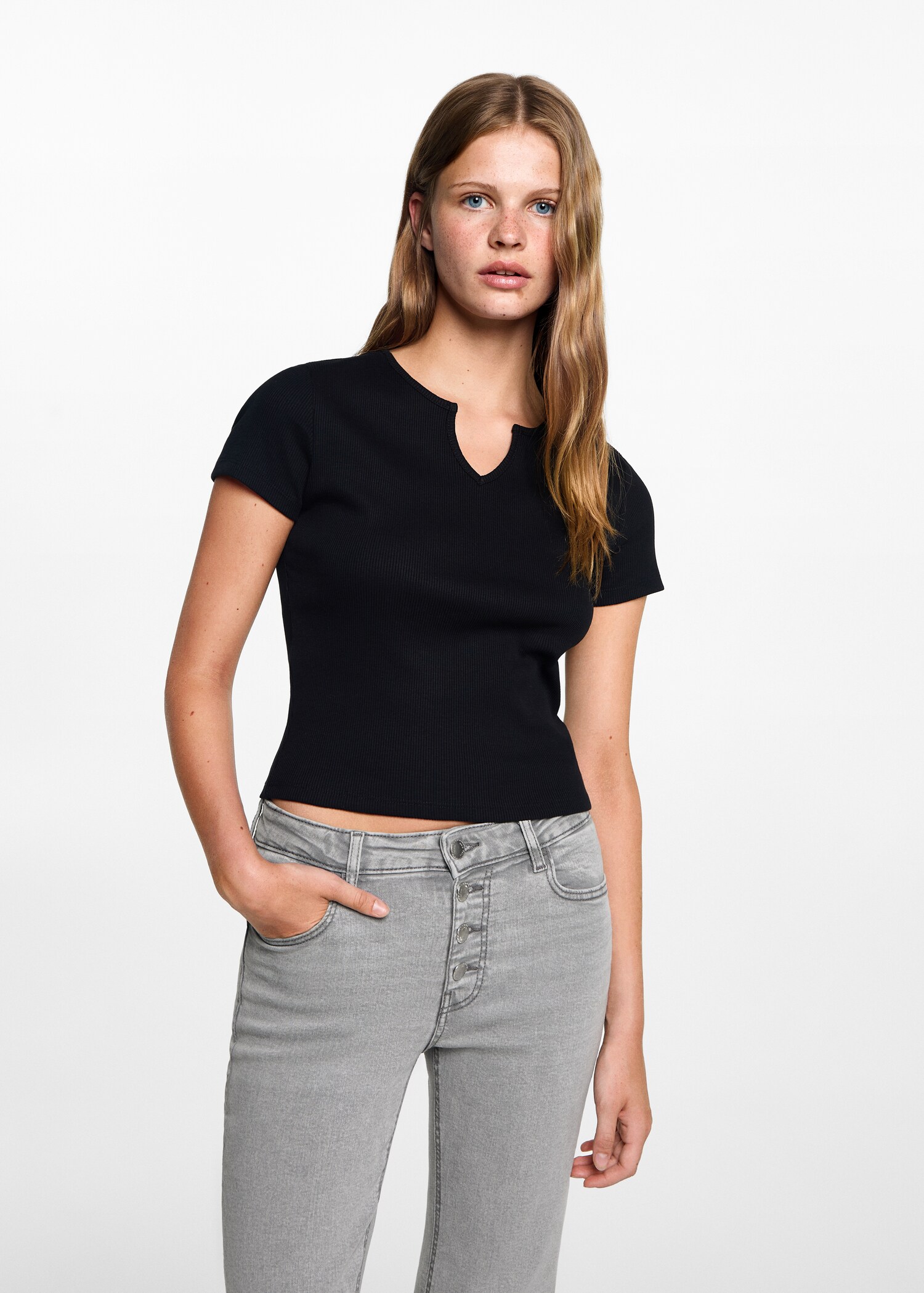 Flared Jeans mit Knöpfen - Detail des Artikels 1