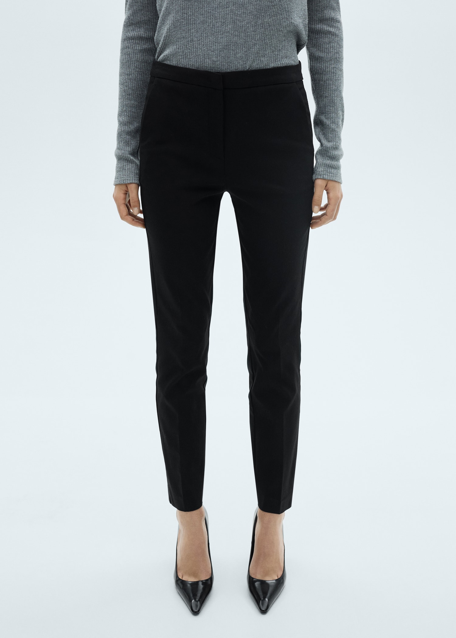 Cropped slim-fit pants - Women | MANGO OUTLET USA Cropped slim-fit pants - Women | MANGO OUTLET USA