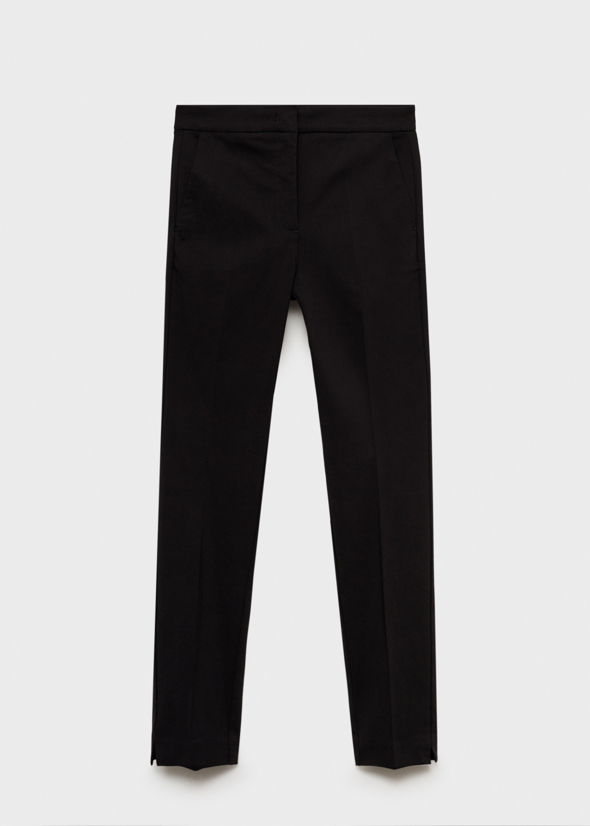 Pantalon cigarette crop - Article sans modèle, Noir. Ref: 77060608-00.