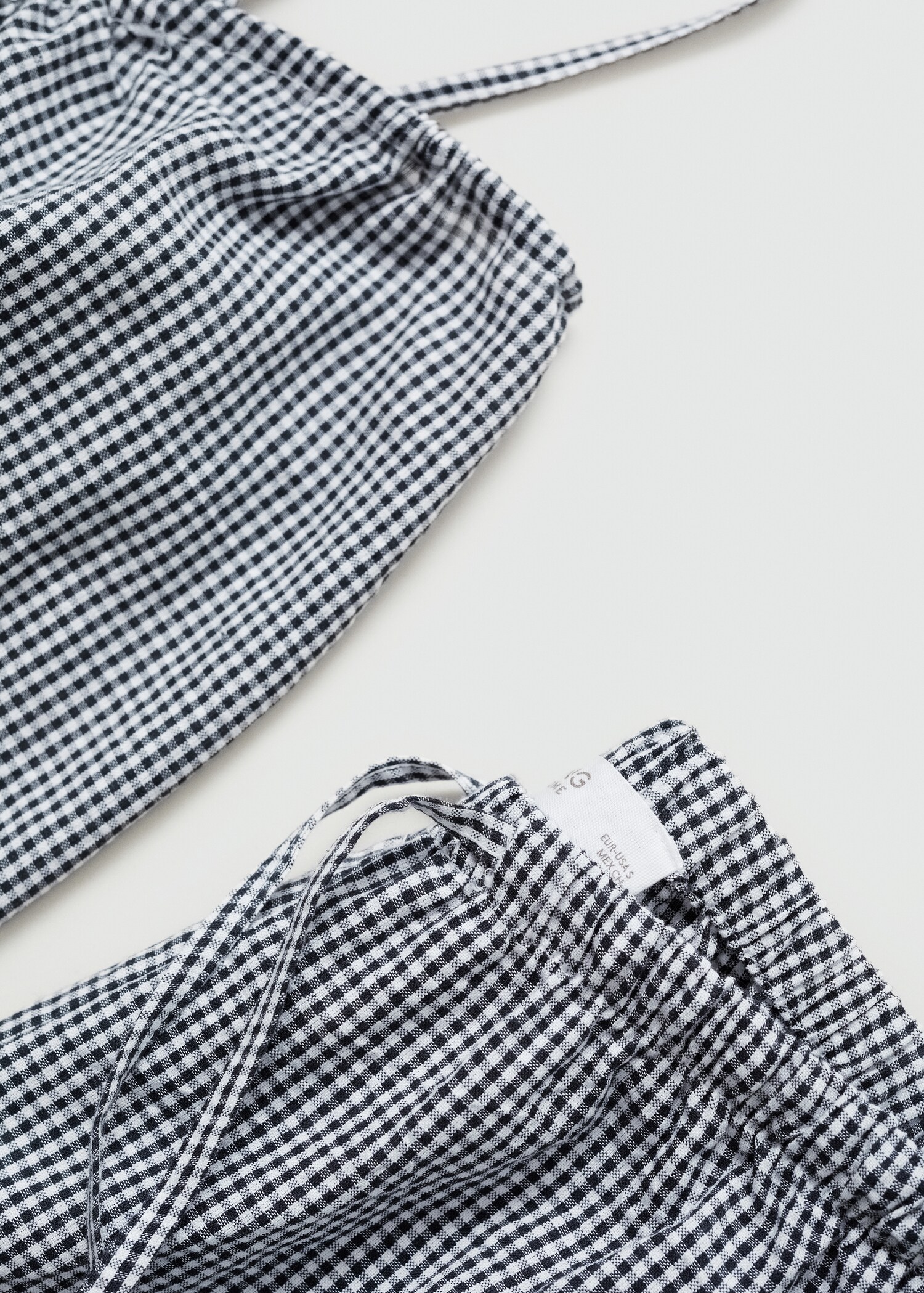 Pijama dos piezas cuadro vichy - Detalle del artículo 0