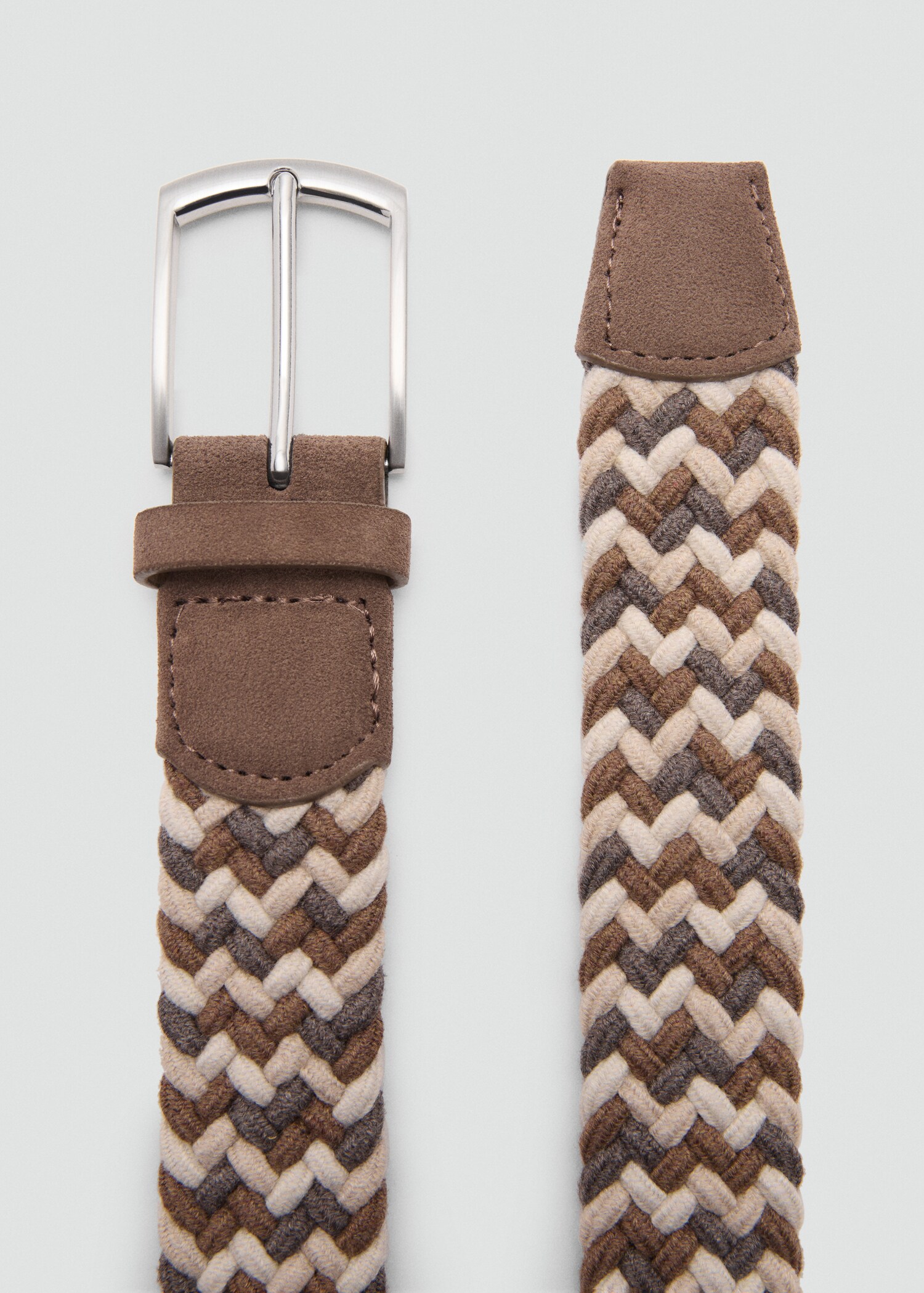 Braided elastic coloured belt - Medium plane