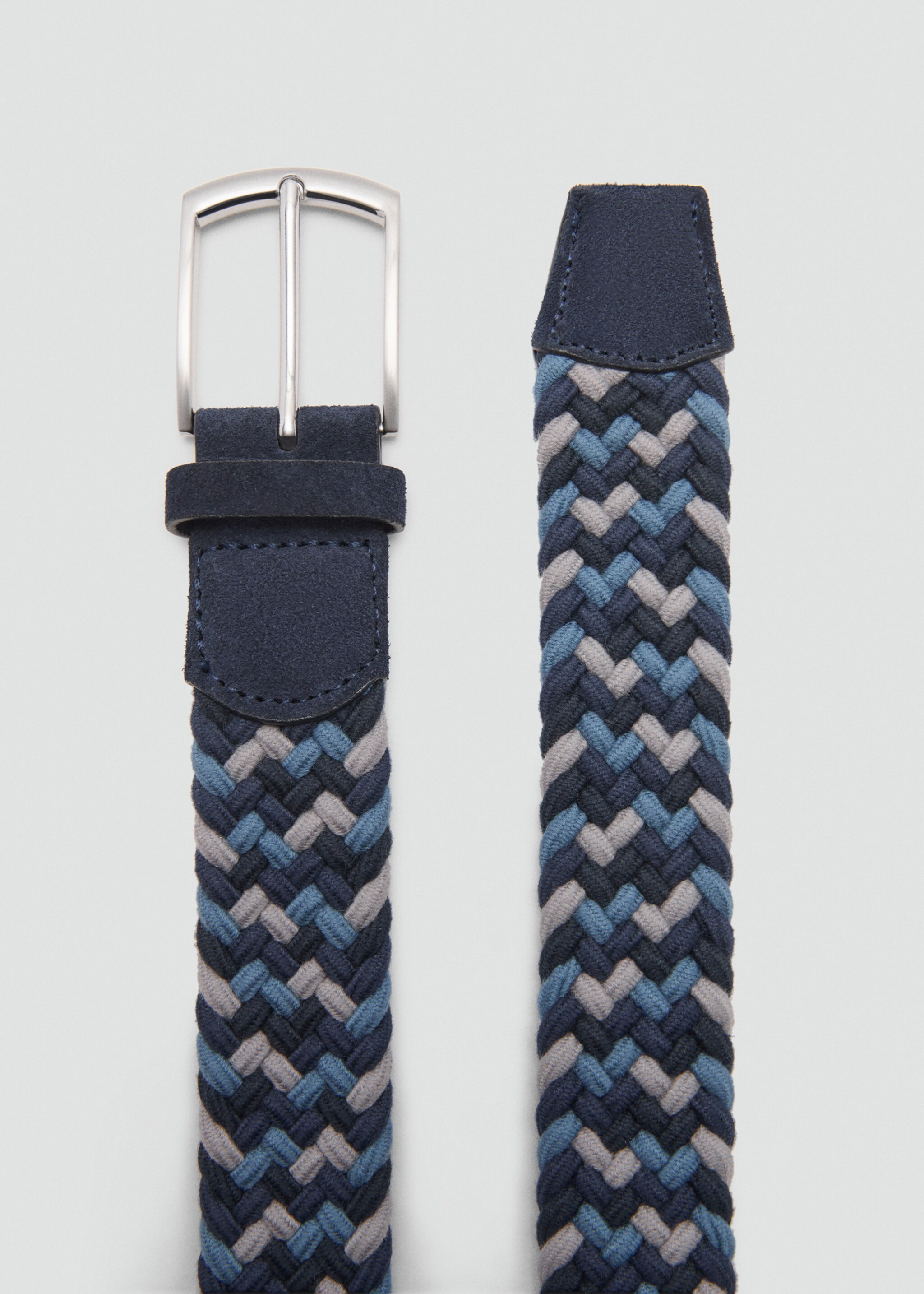 Braided elastic coloured belt - Medium plane