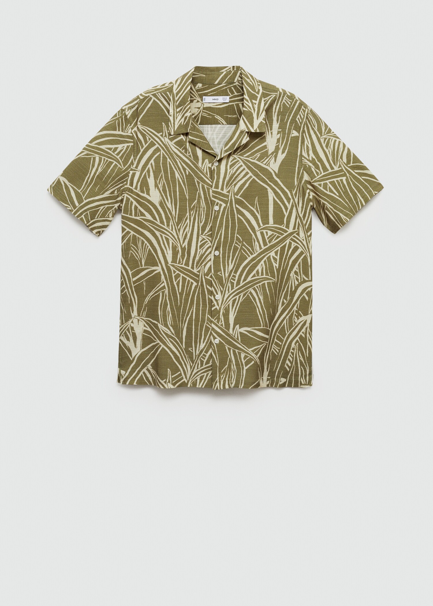 Regular-fit leaf-print shirt - Article without model