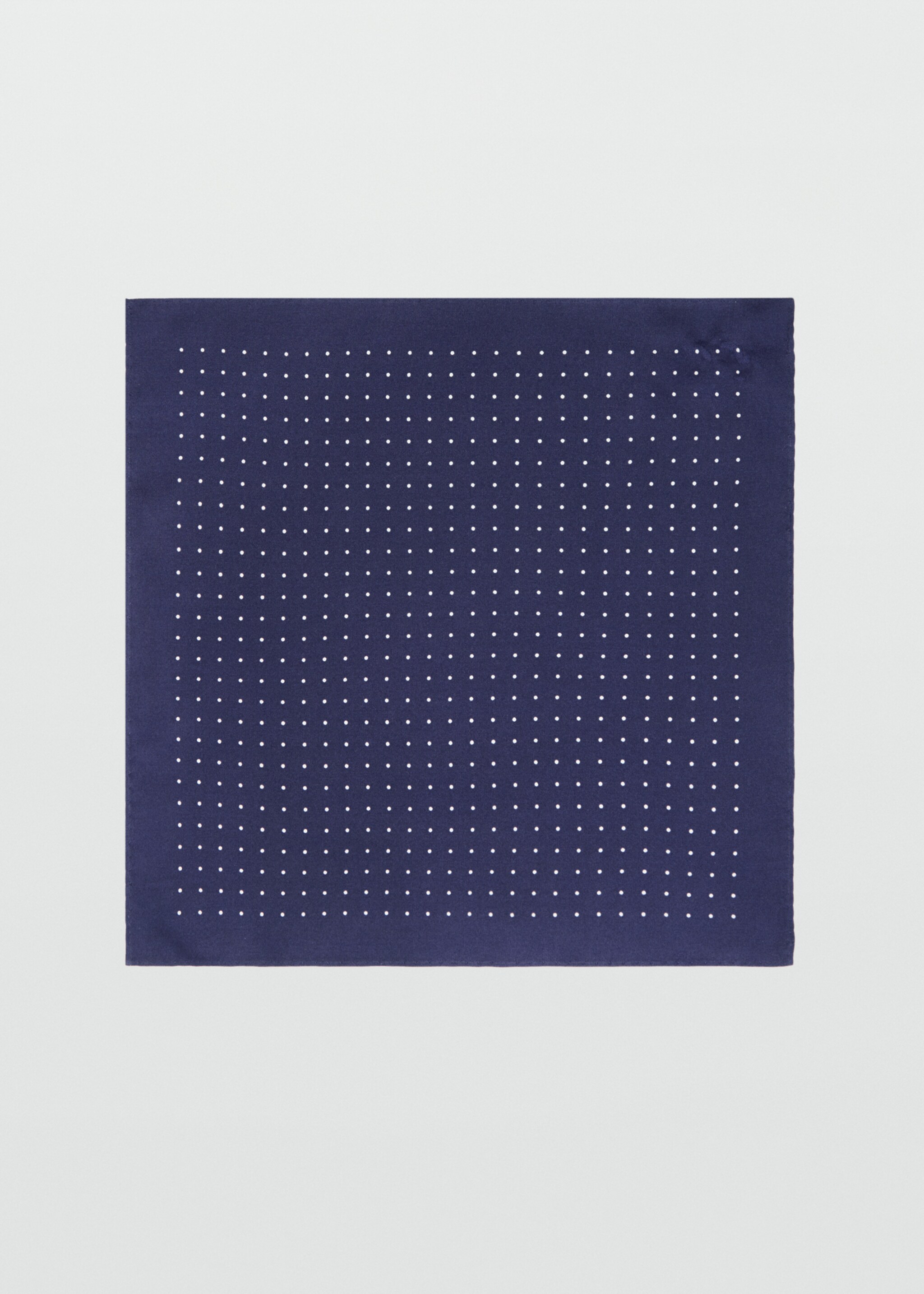 Pochette de costume à pois - Article sans modèle, Bleu marine foncé. Ref: 77060635-00.