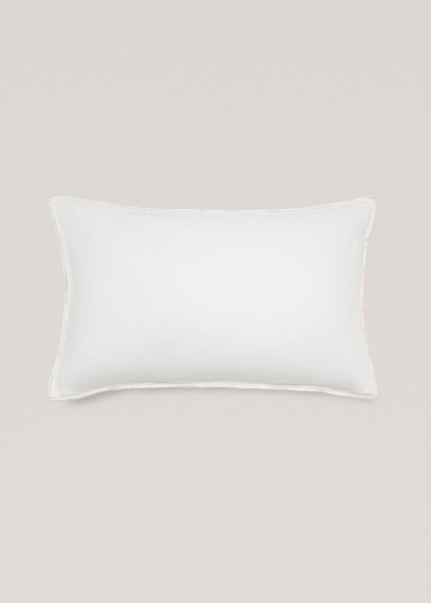 Housse de coussin lin liseré 30x50 cm - Article sans modèle