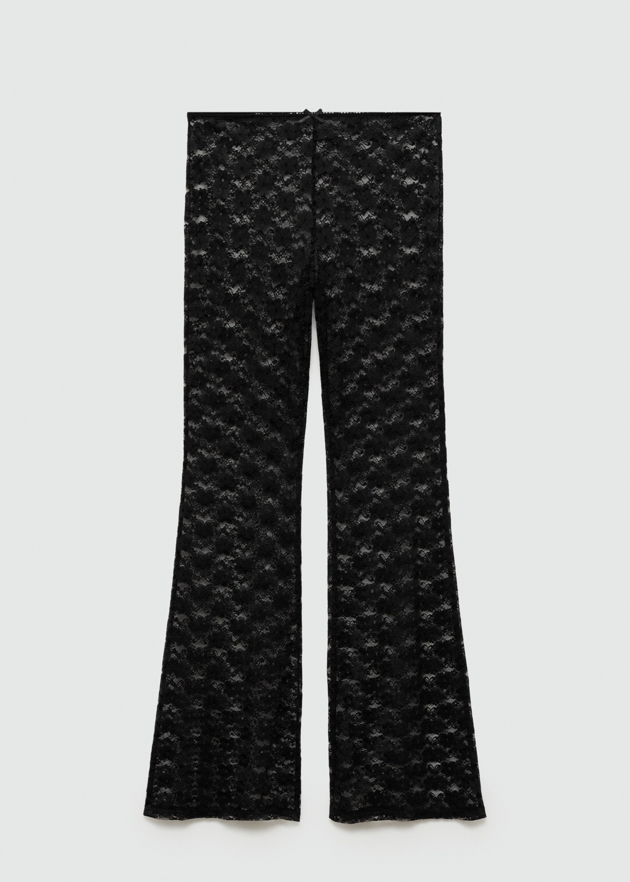 Straight-fit lace trousers - Article without model