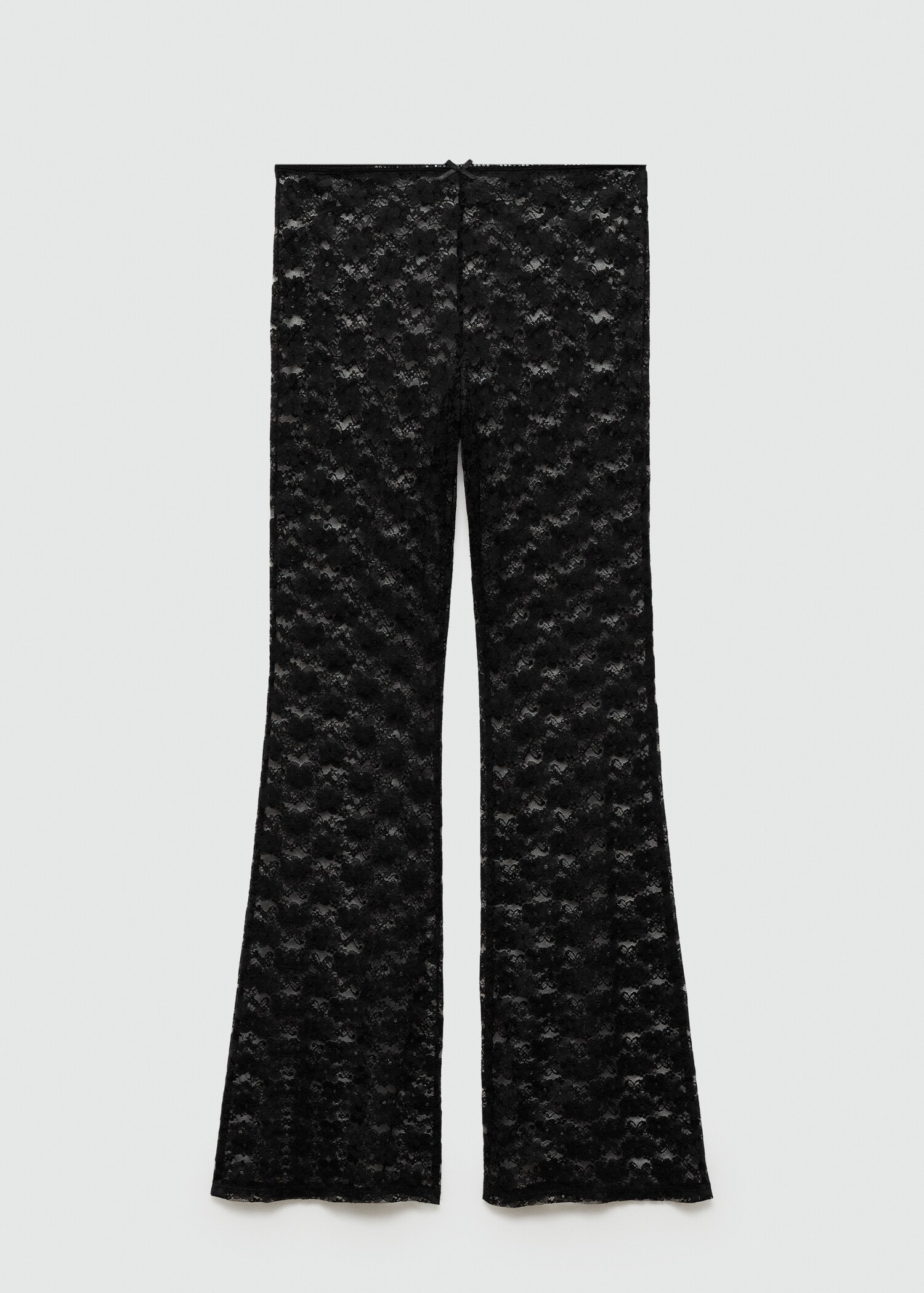 Straight-fit lace trousers - Article without model