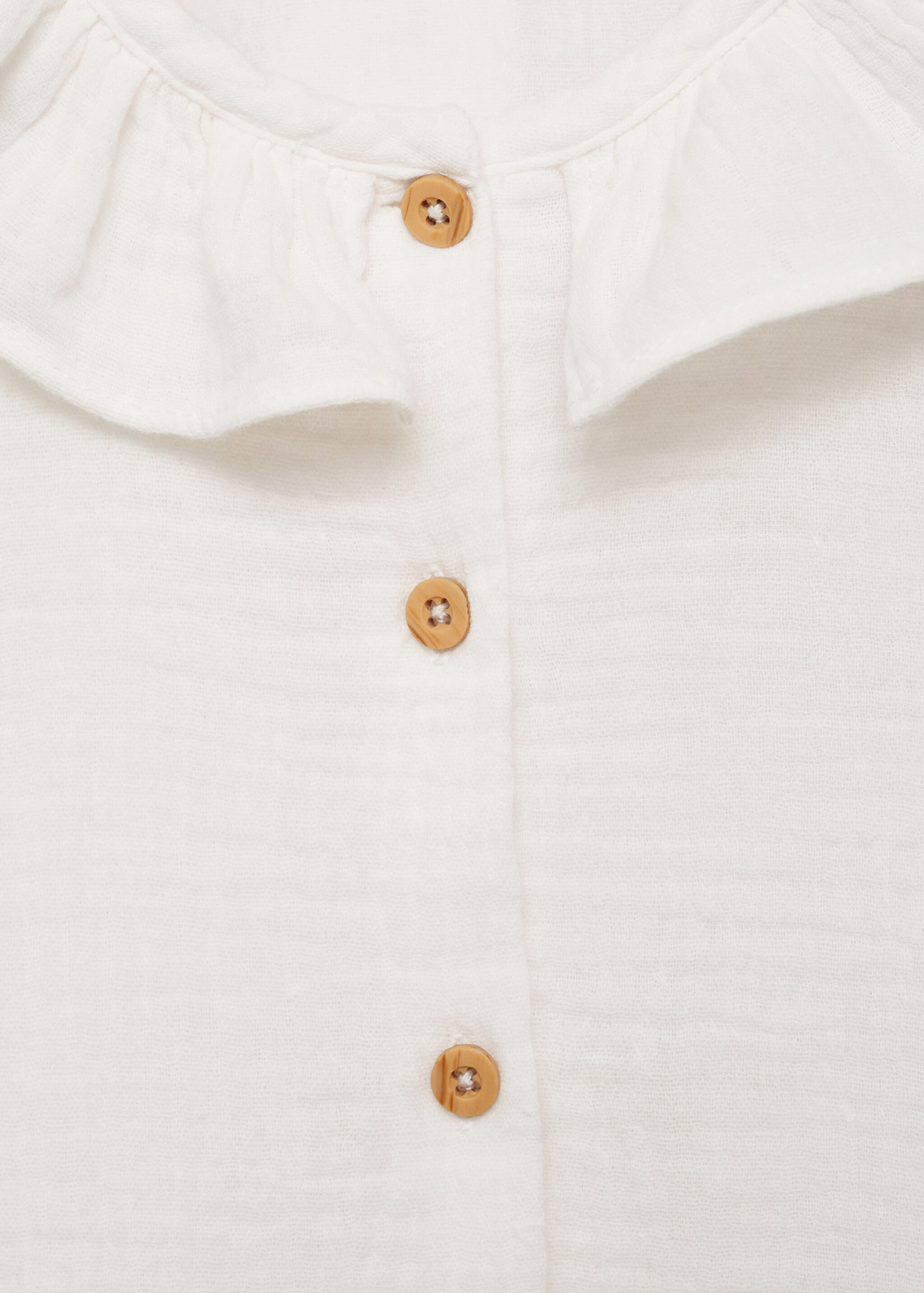 Blusa algodón bambula - Detalle del artículo 8, Blanco. Ref: 77061508-00.