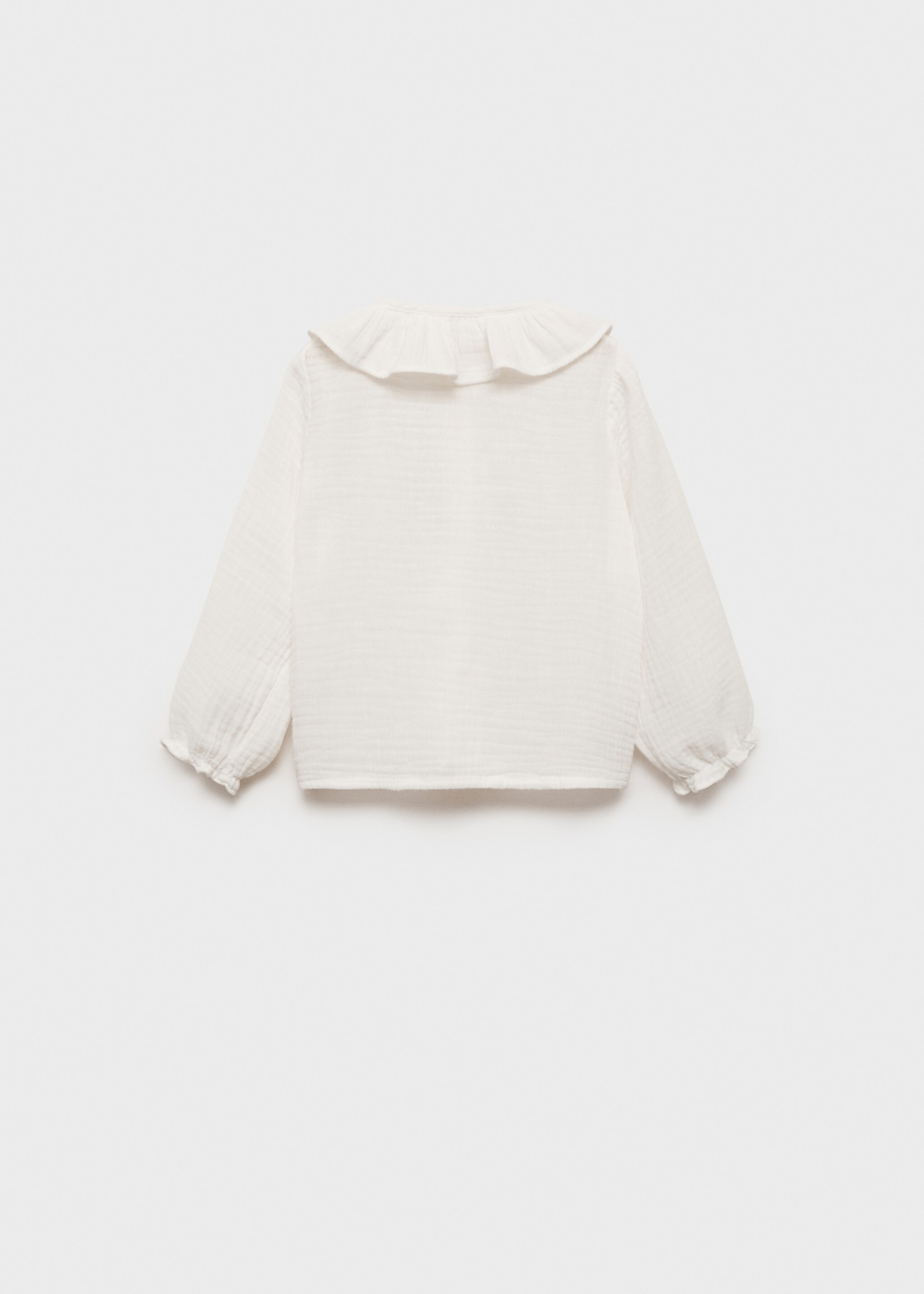 Blusa algodón bambula - Reverso del artículo, Blanco. Ref: 77061508-00.