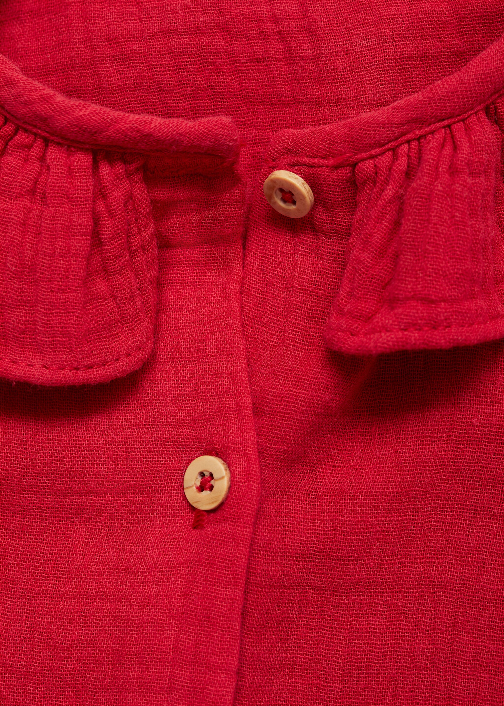 Blusa algodón bambula - Detalle del artículo 0, Rojo. Ref: 77061508-00.