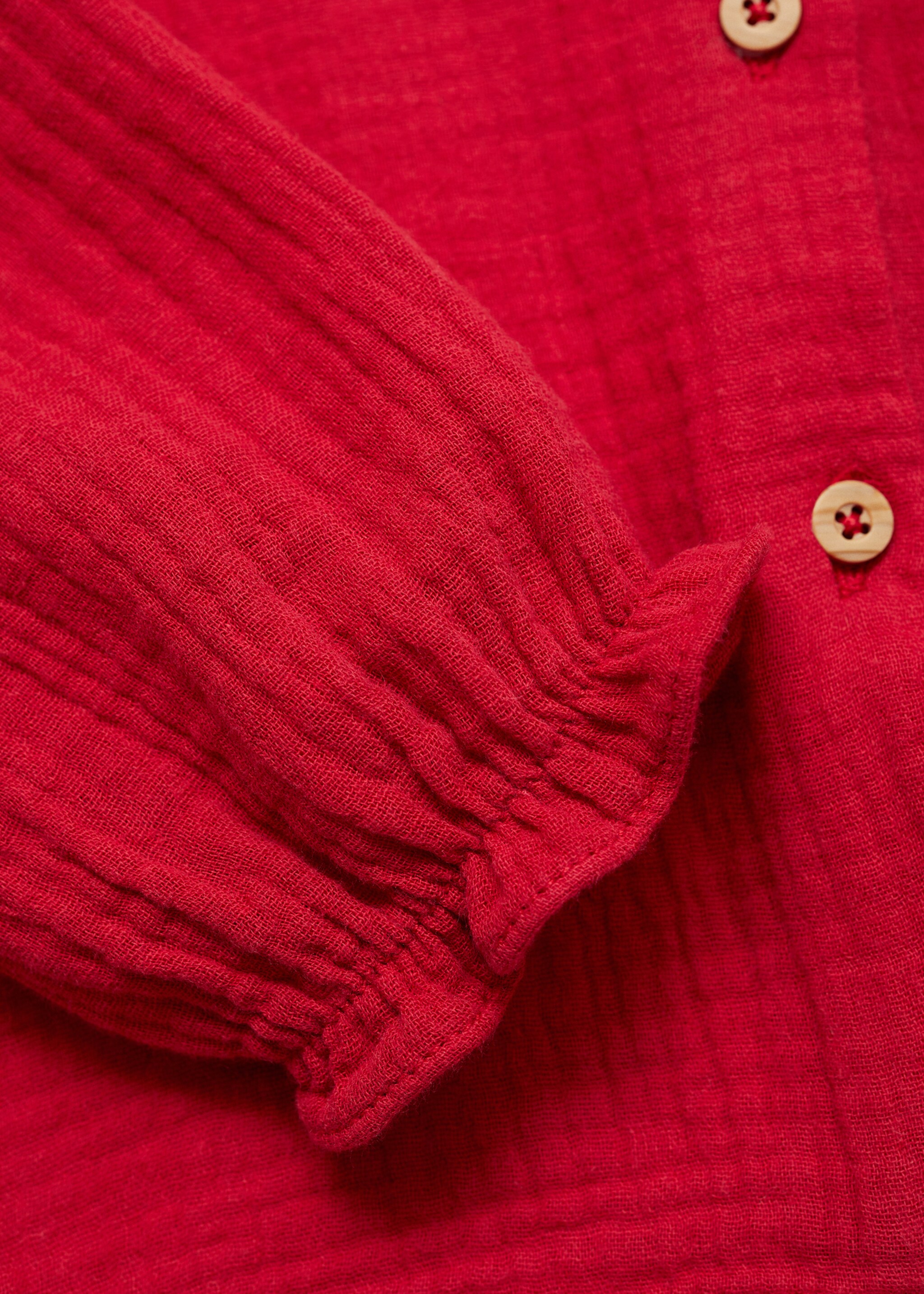 Blusa algodón bambula - Detalle del artículo 8, Rojo. Ref: 77061508-00.