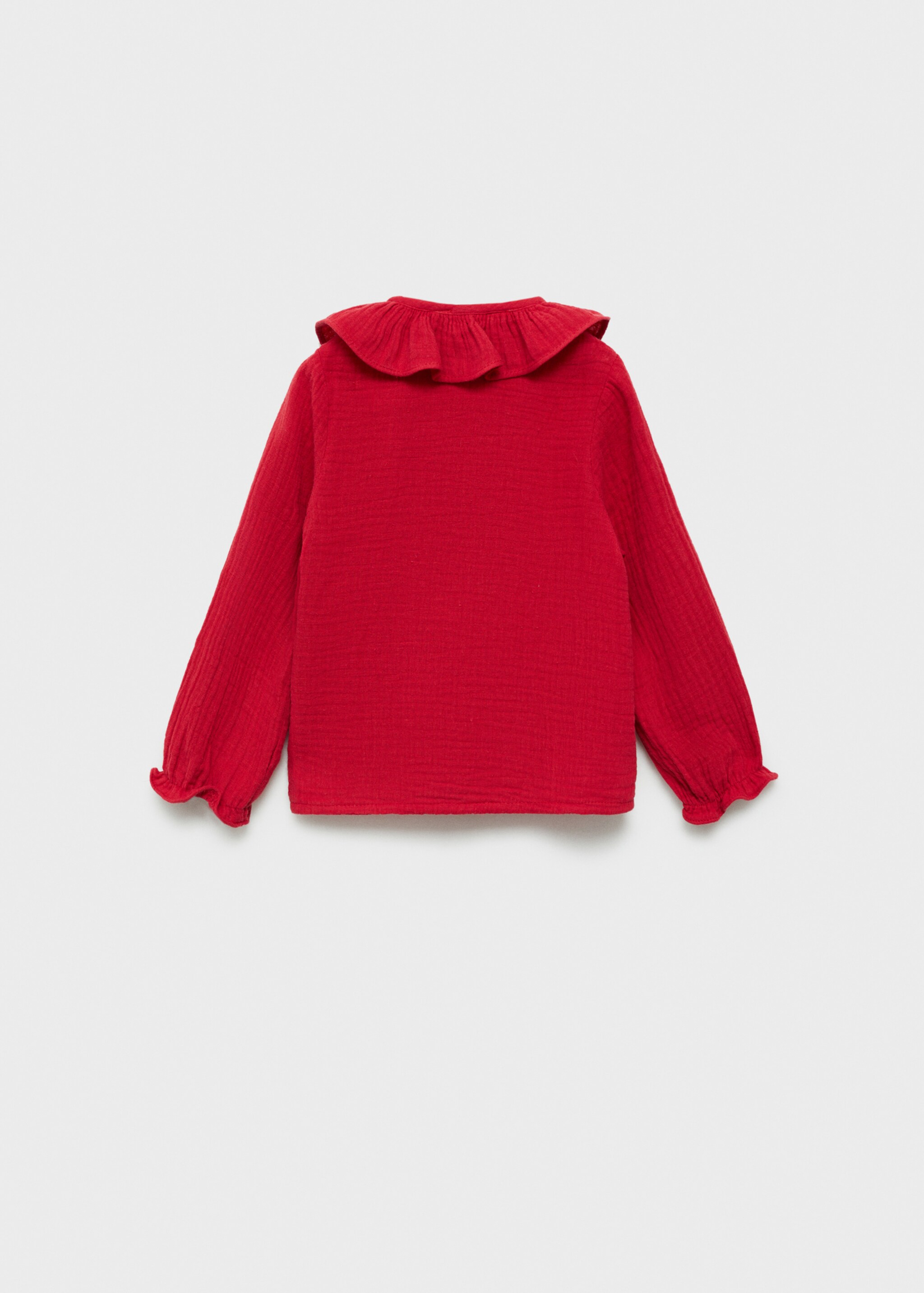 Blusa algodón bambula - Reverso del artículo, Rojo. Ref: 77061508-00.