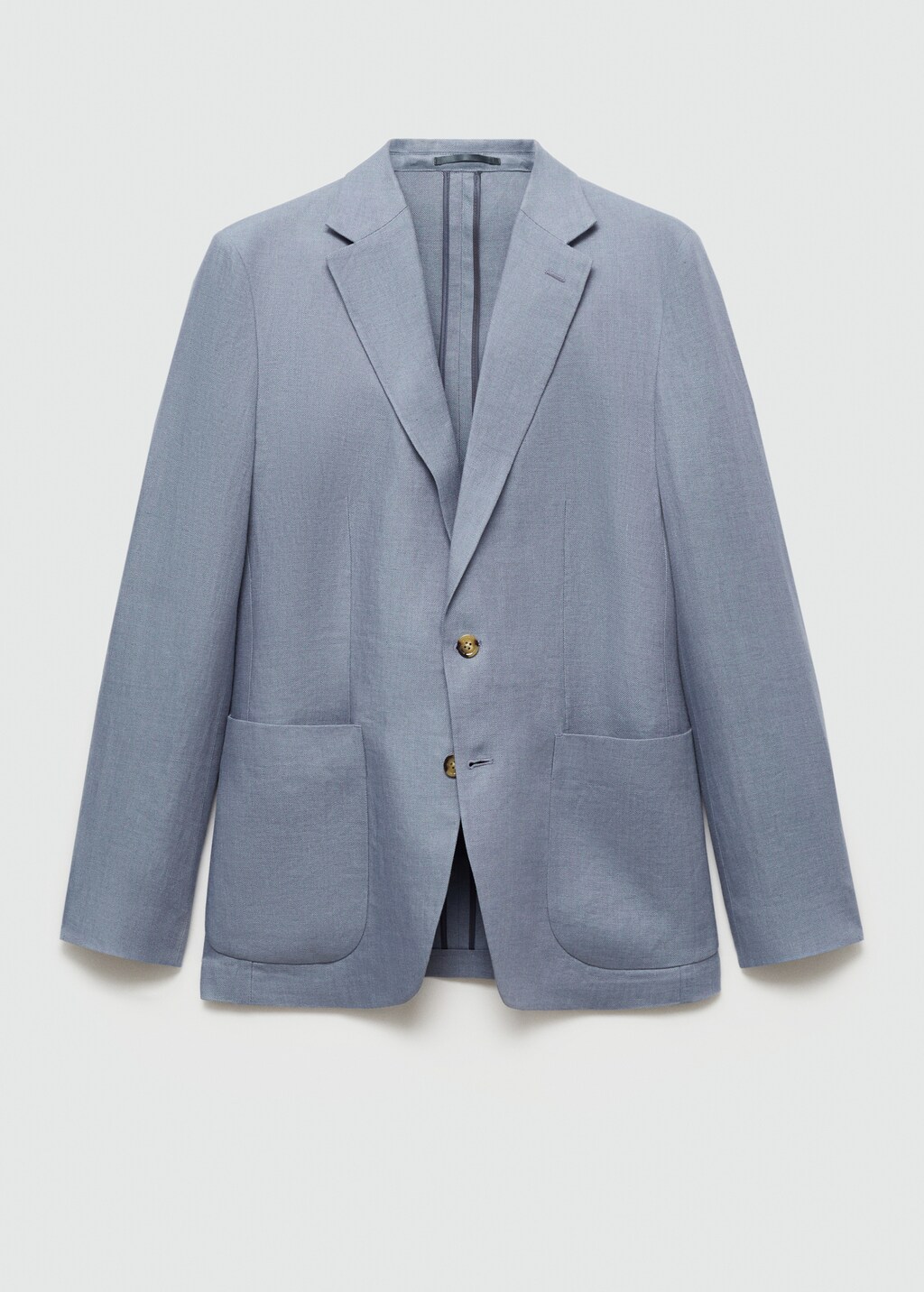 100% linen slim fit blazer - Men | MANGO OUTLET USA