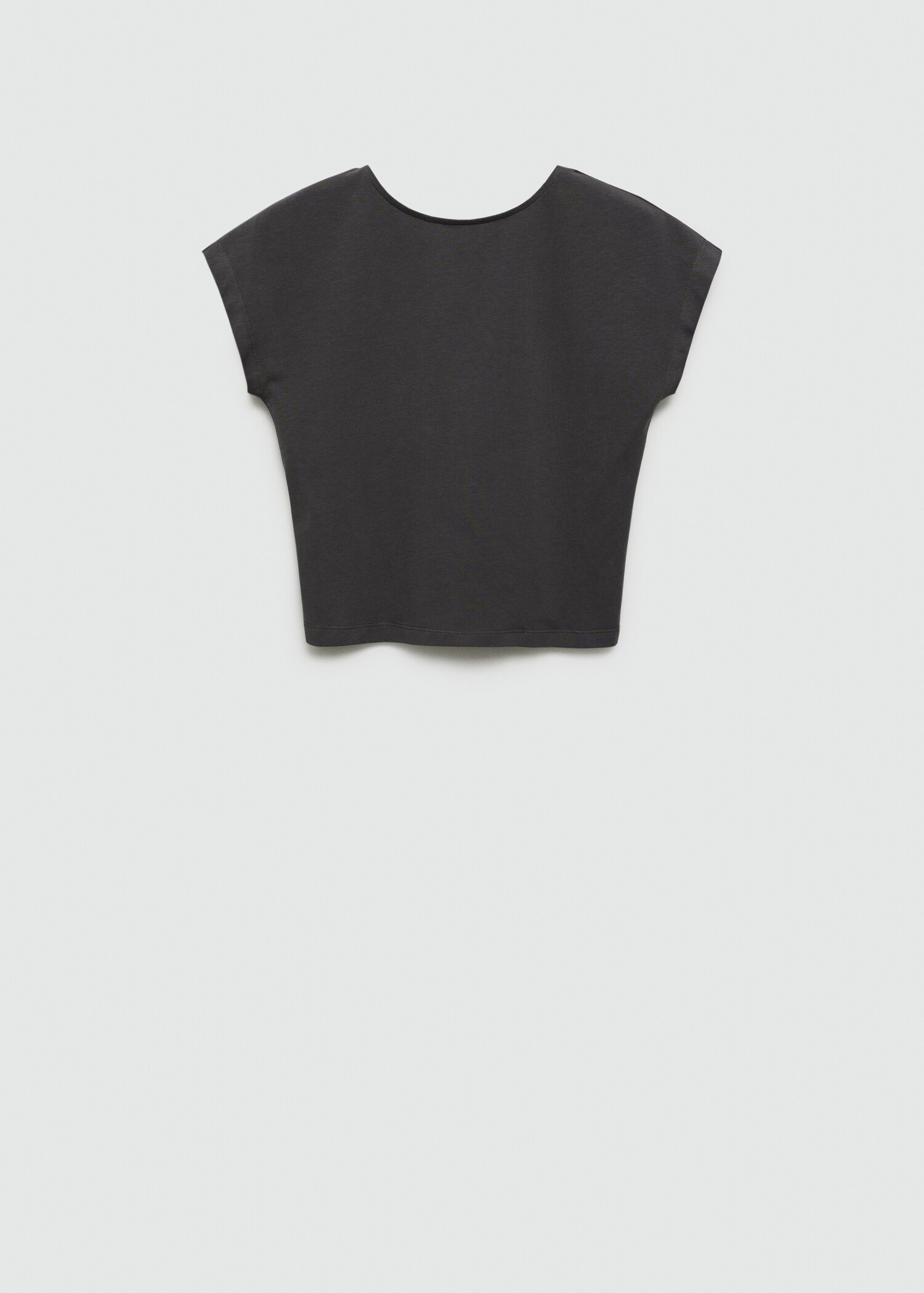 Cropped cotton T-shirt - Article without model