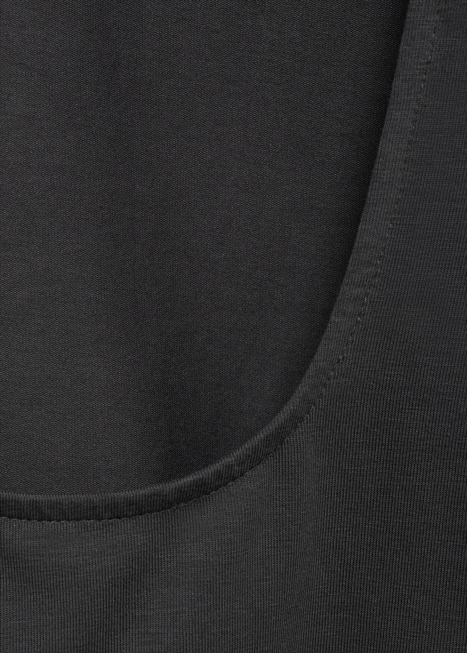 Cropped cotton T-shirt - Details of the article 0