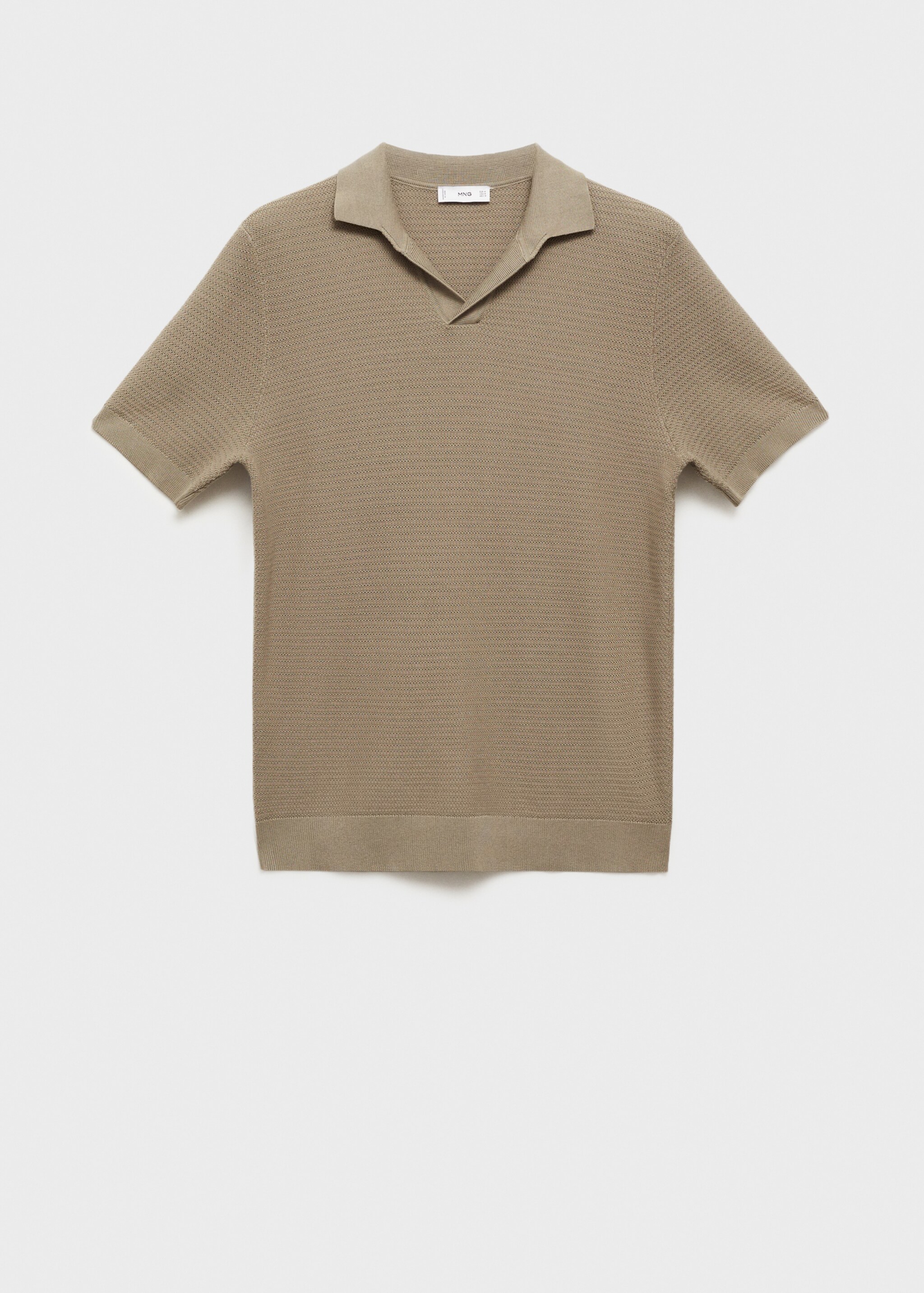 Polo algodón tencel punto trenzado - Artículo sin modelo