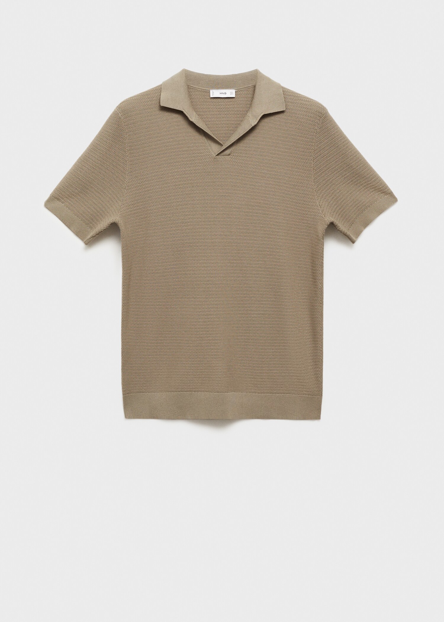 Bawełniana koszulka polo z dzianiny tencel - Artykuł bez modela/modelki