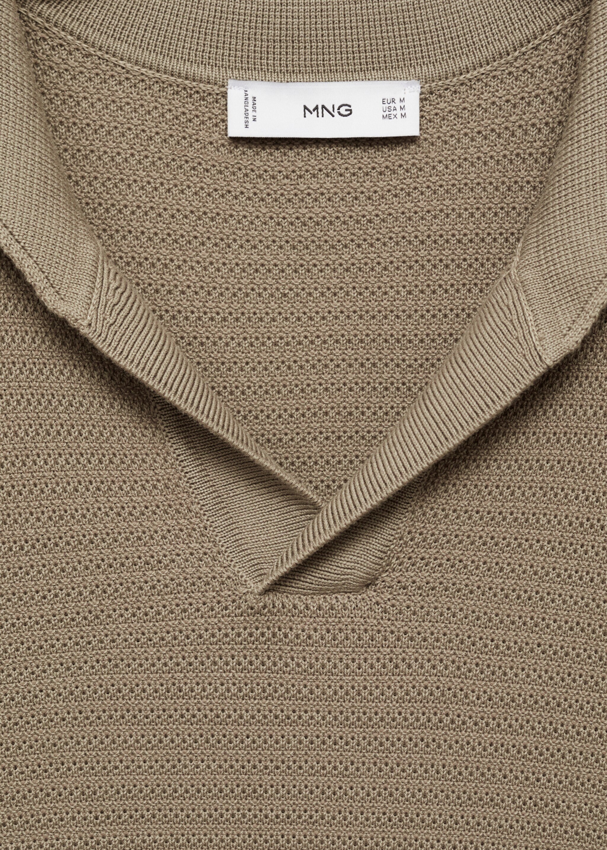 Polo algodón tencel punto trenzado - Detalle del artículo 8