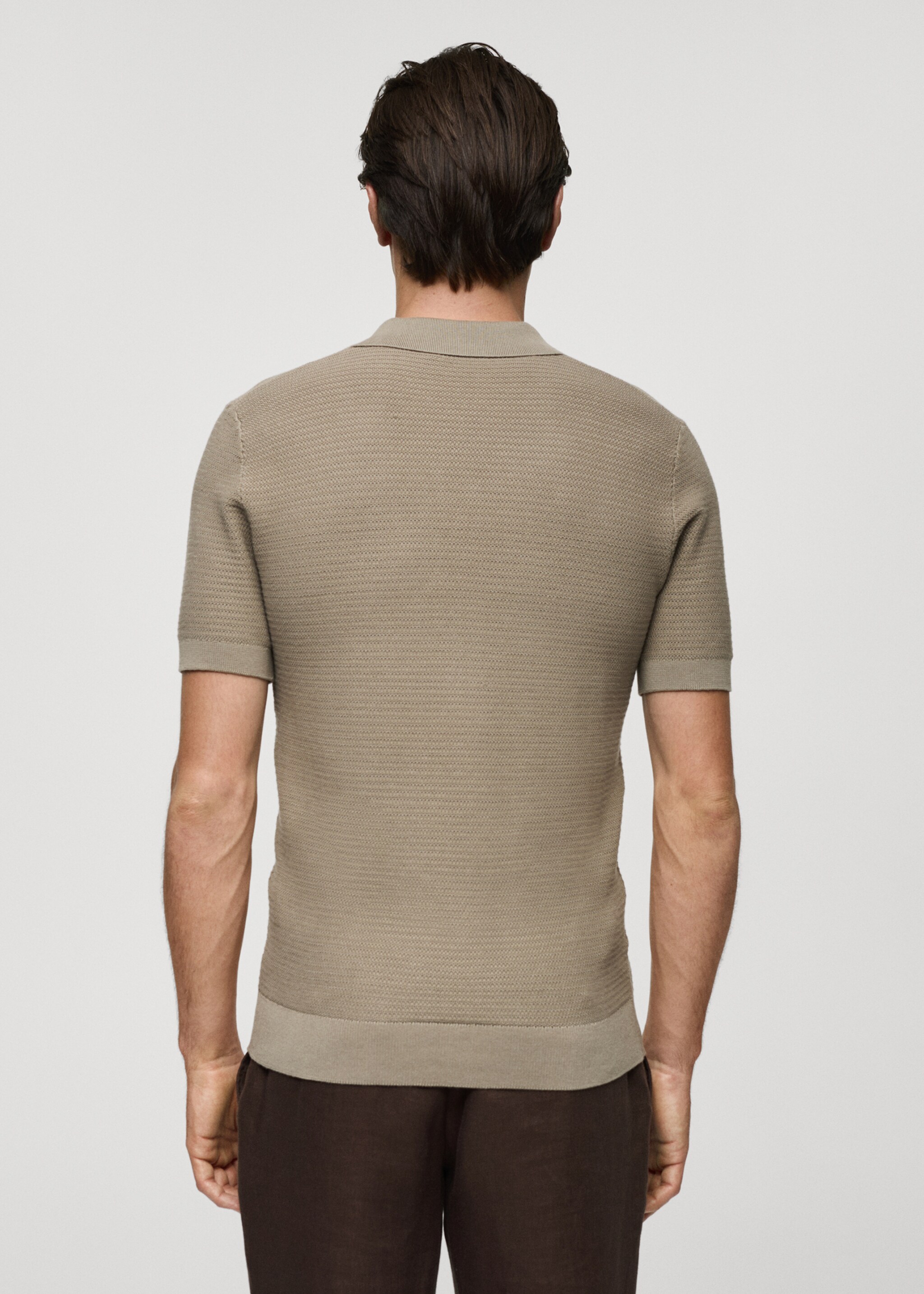 Polo algodón tencel punto trenzado - Reverso del artículo