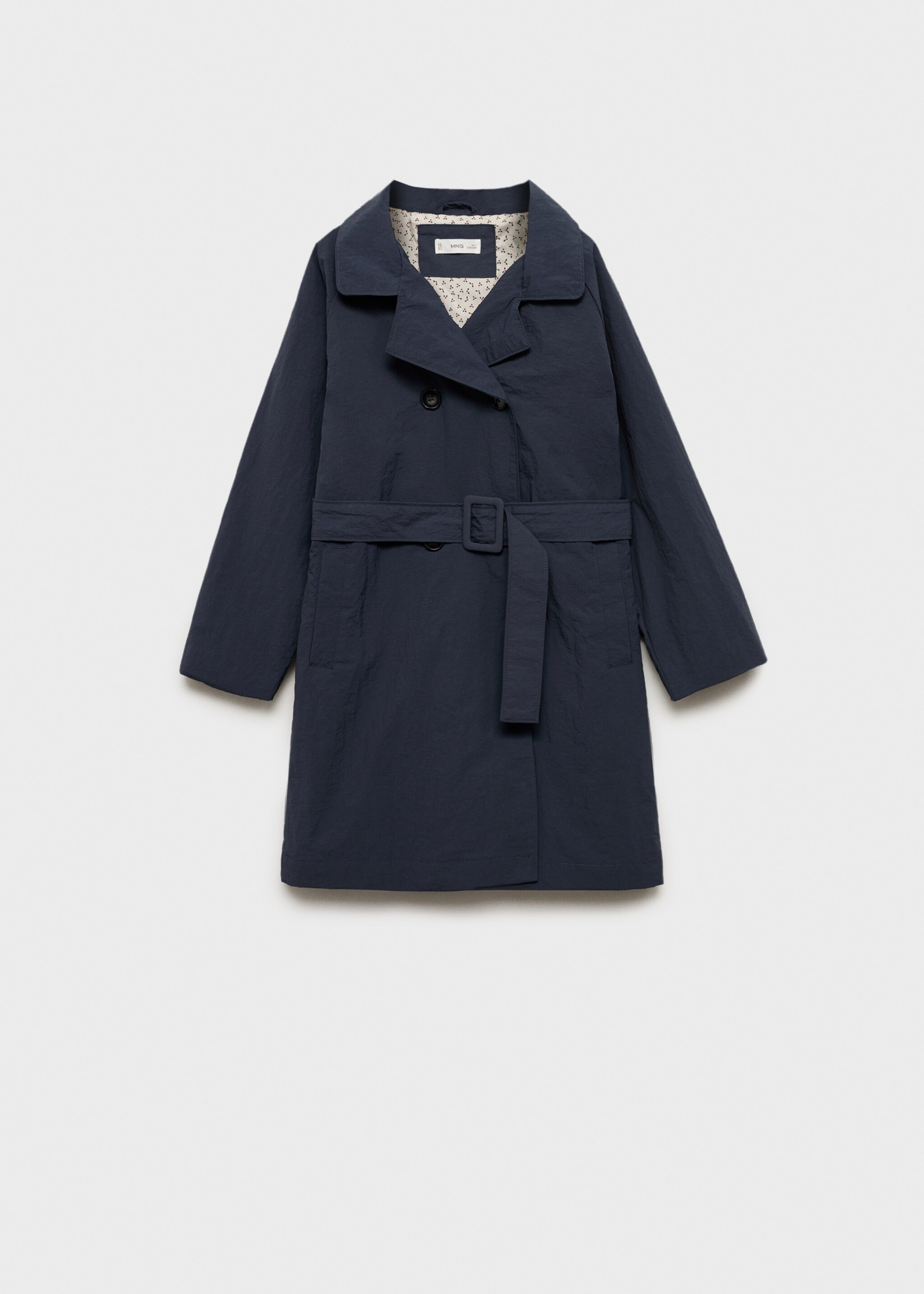 Classic trench coat with belt - Article without model, Dark Navy. Ref: 77062540-00.