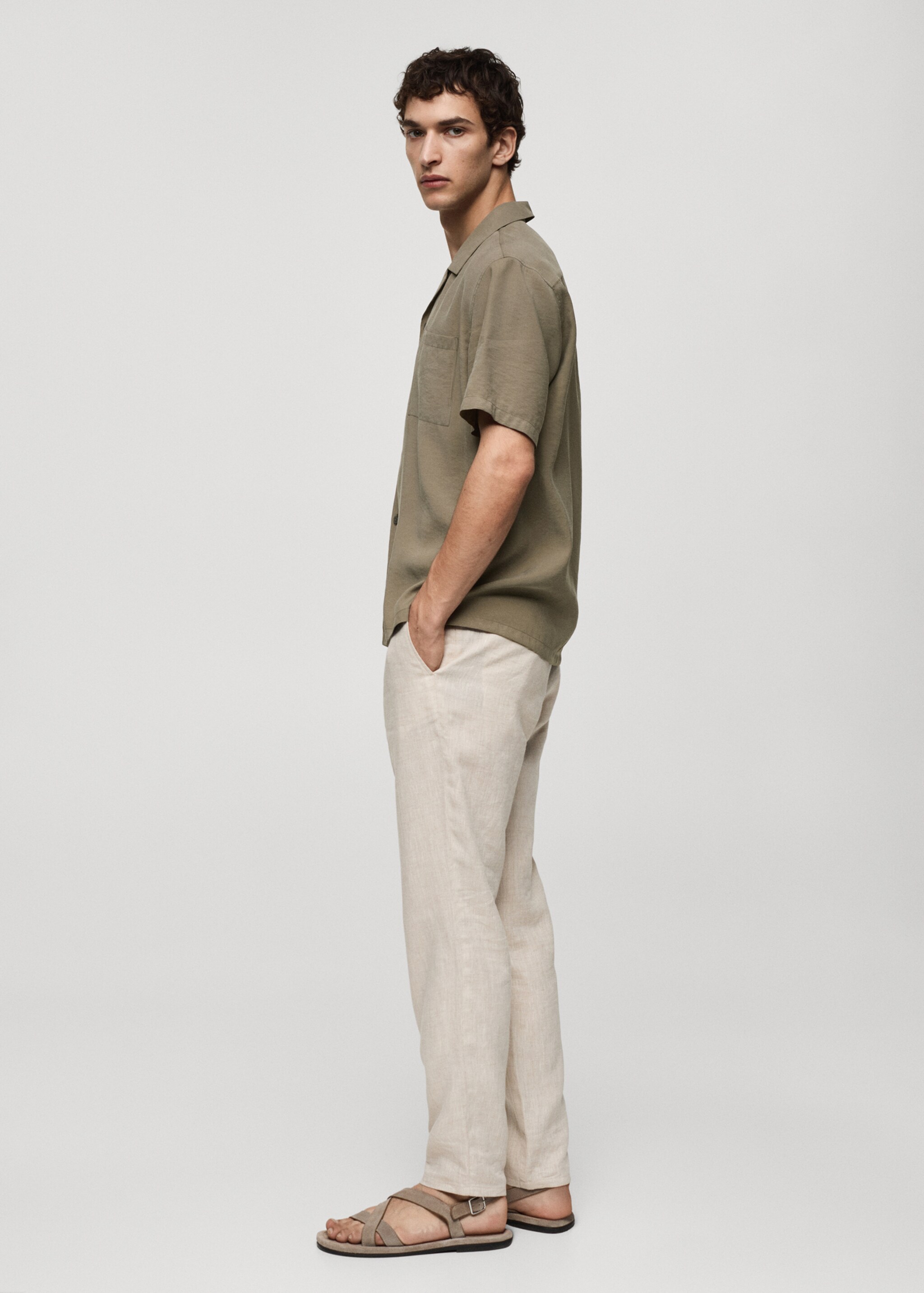 Regular-fit modal cotton shirt - Details of the article 2