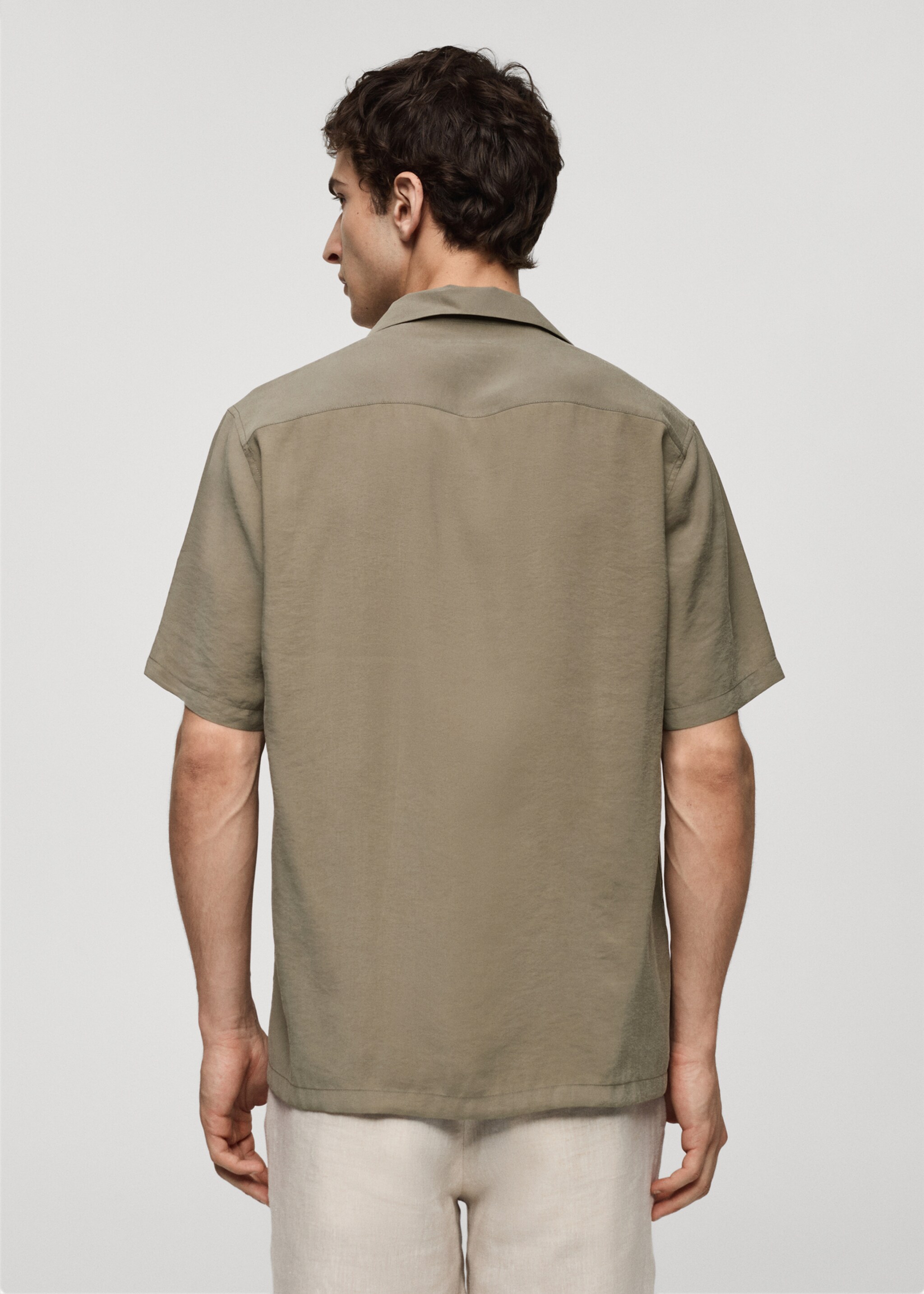 Regular-fit modal cotton shirt - Reverse of the article