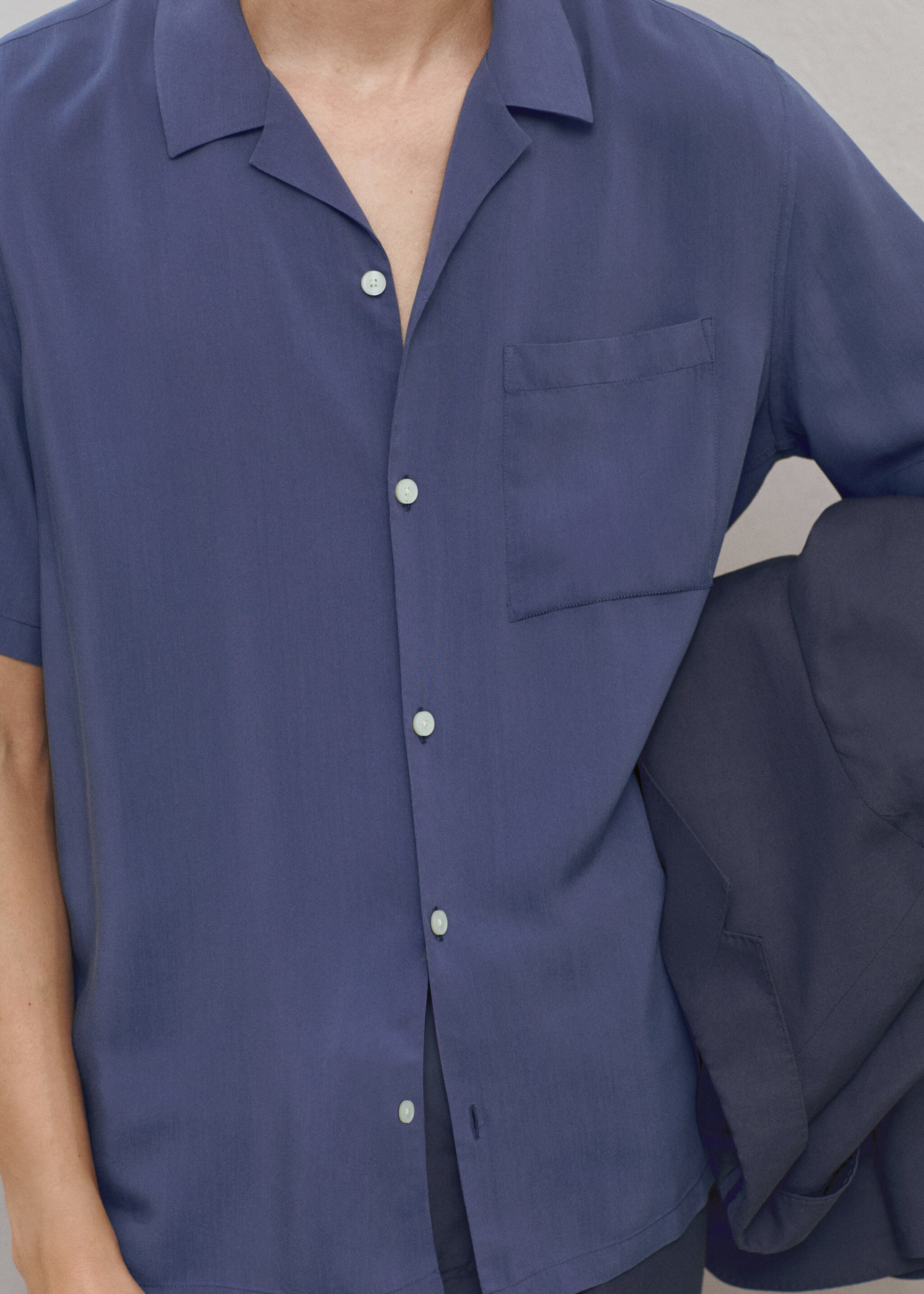 Regular-fit 100% Tencel shirt - Details of the article 5